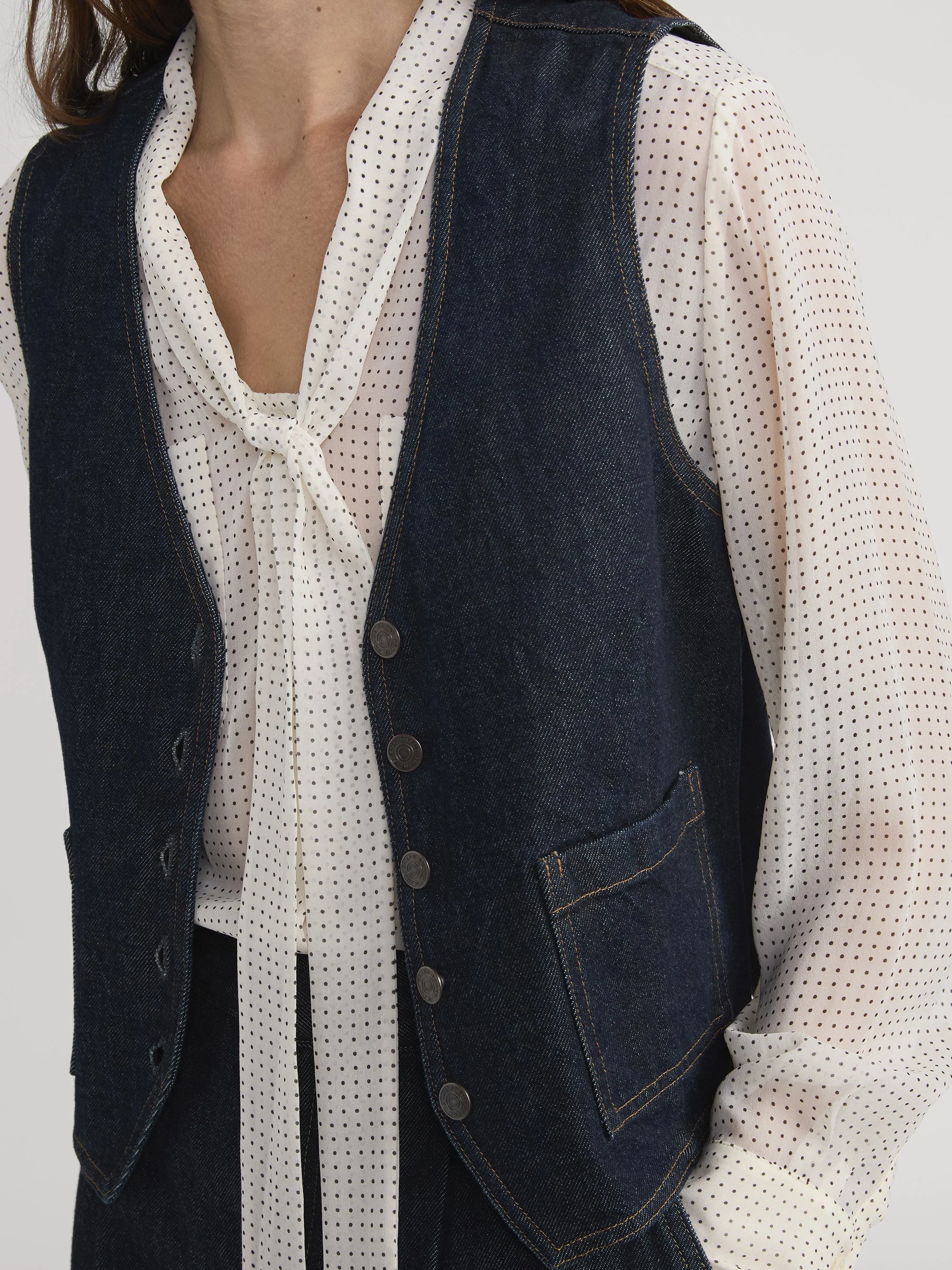 FRAME - The Denim Vest - Image 4