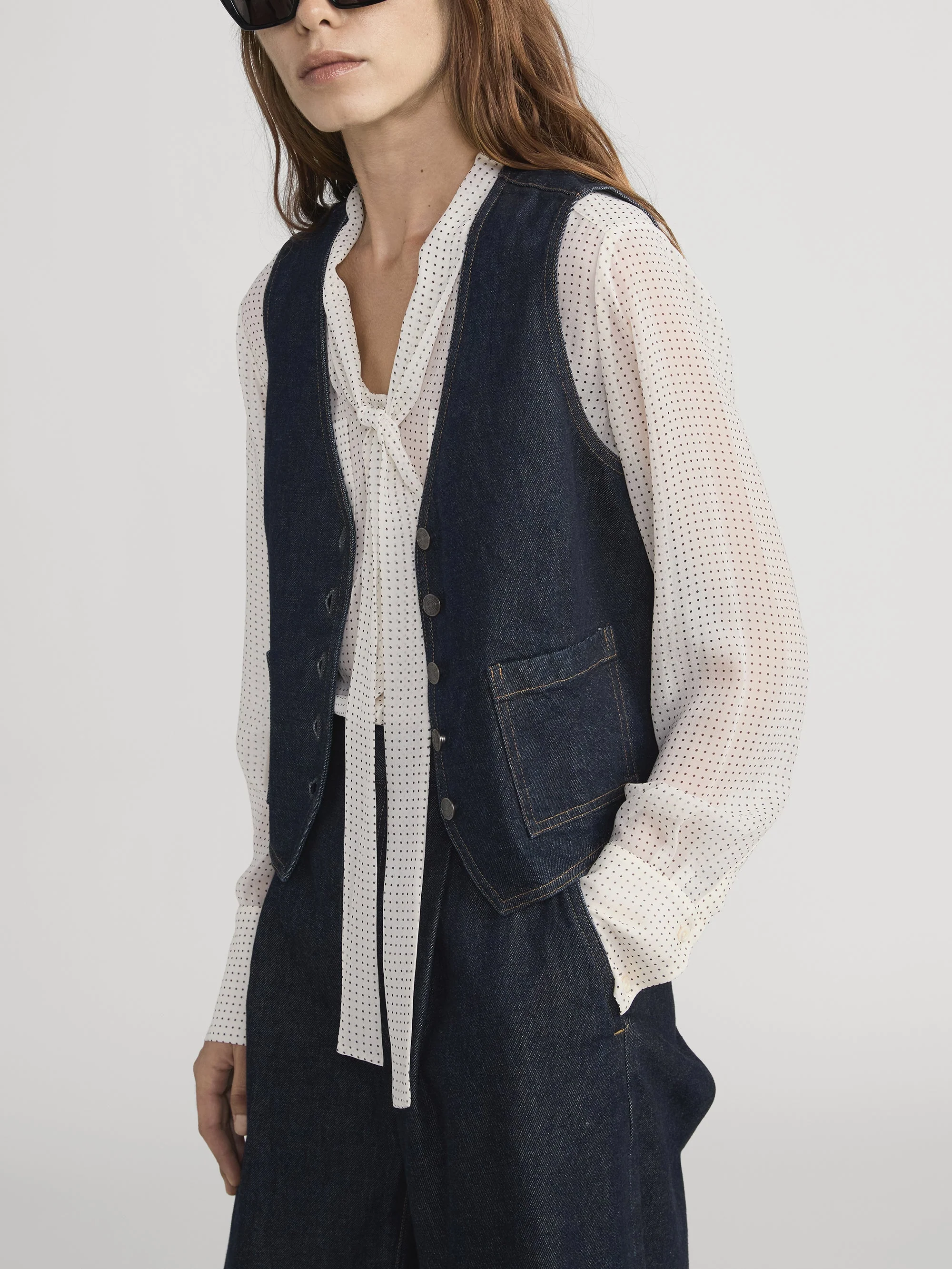 FRAME - The Denim Vest - Image 5