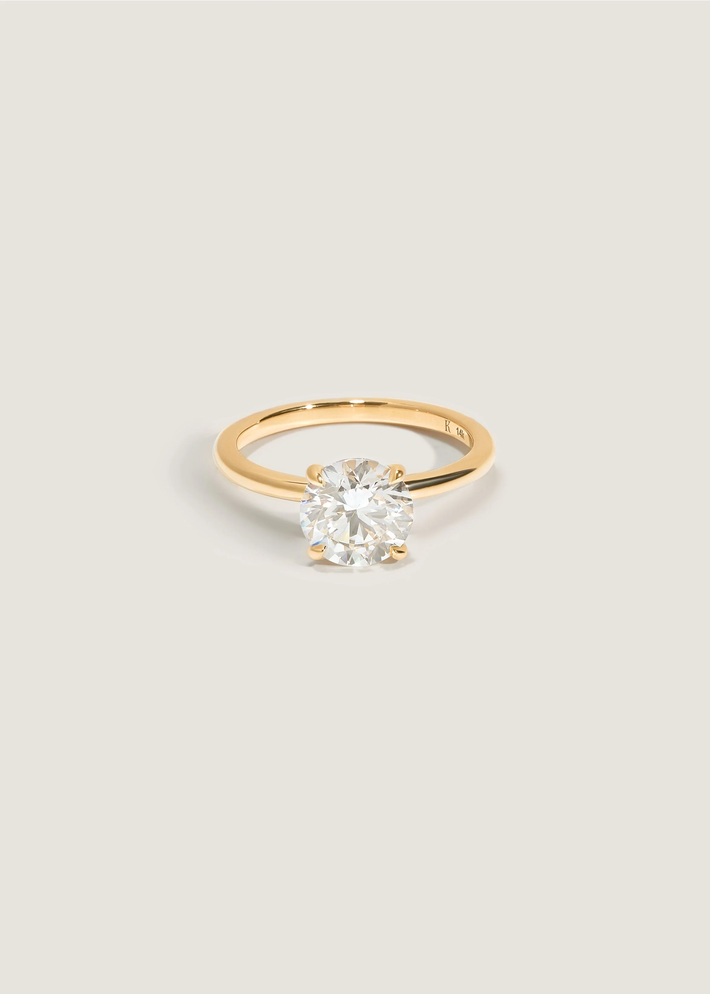 Kinn - Elizabeth Round Ring Natural Diamond