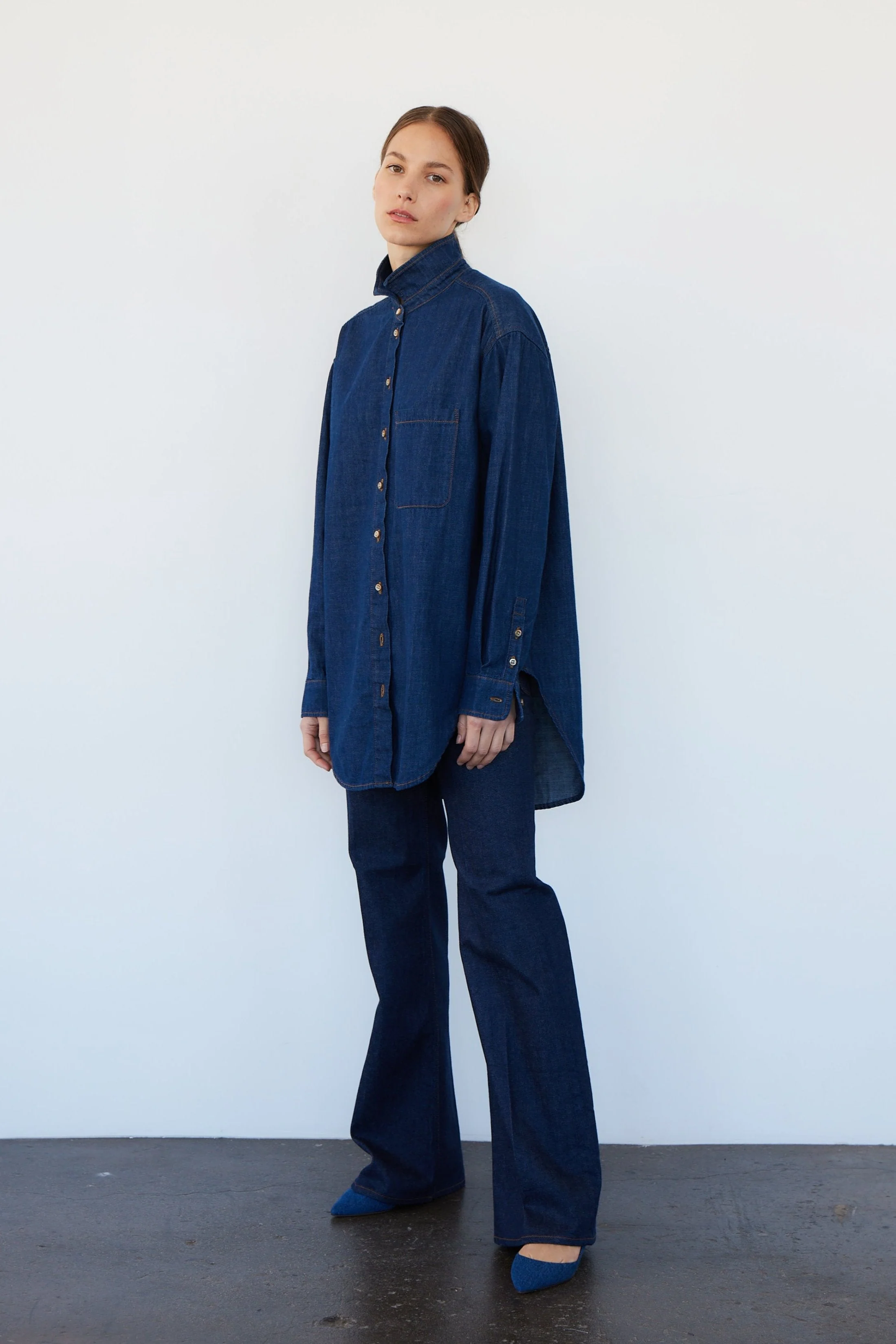 Jamie Haller - The Essential Shirt in Raw Rinse - Image 22