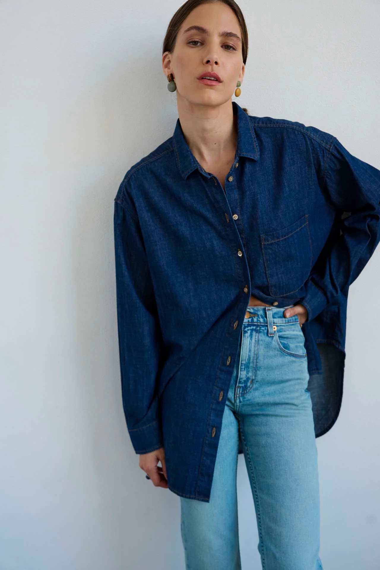 Jamie Haller - The Essential Shirt in Raw Rinse - Image 3