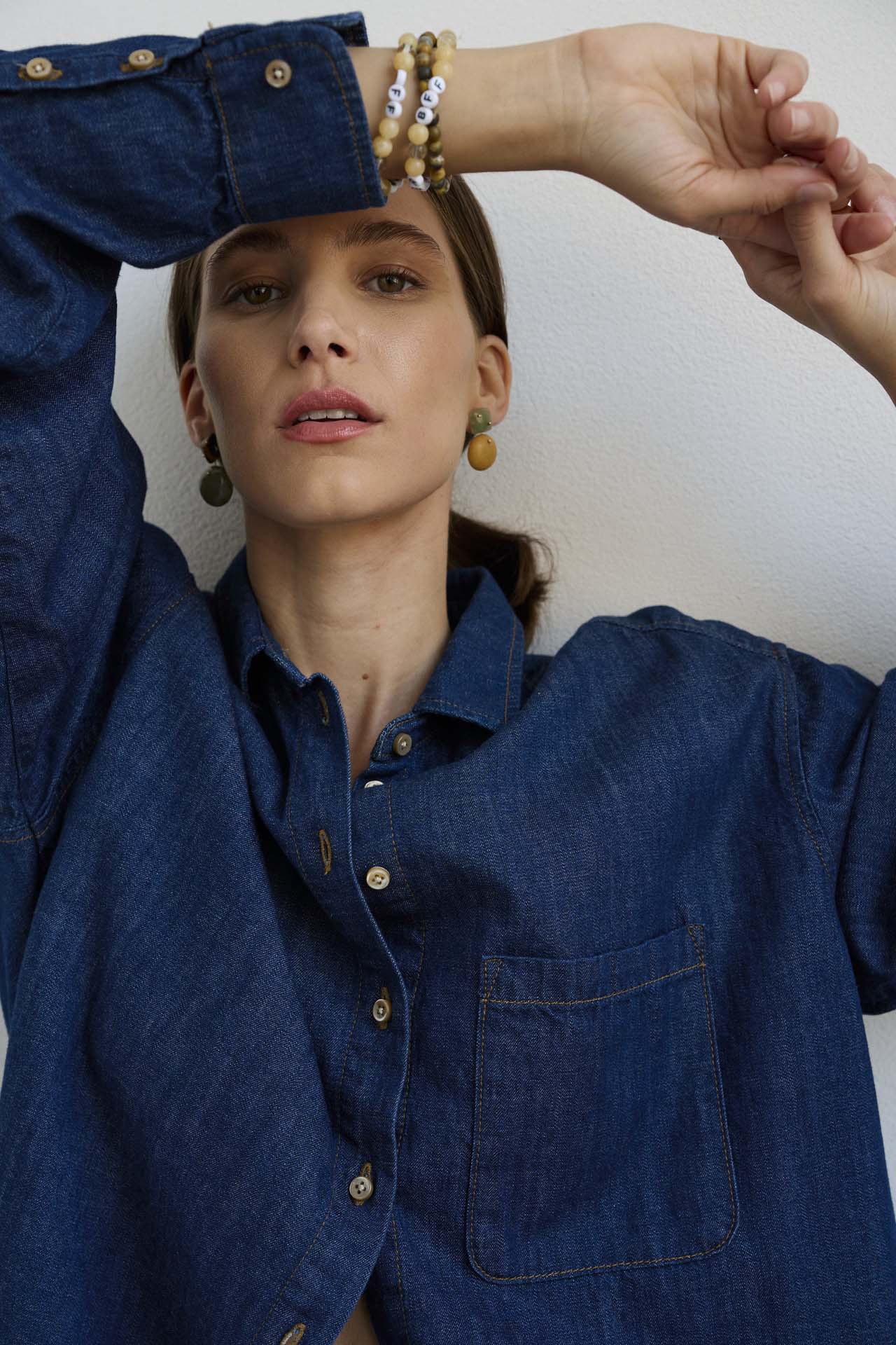 Jamie Haller - The Essential Shirt in Raw Rinse - Image 4