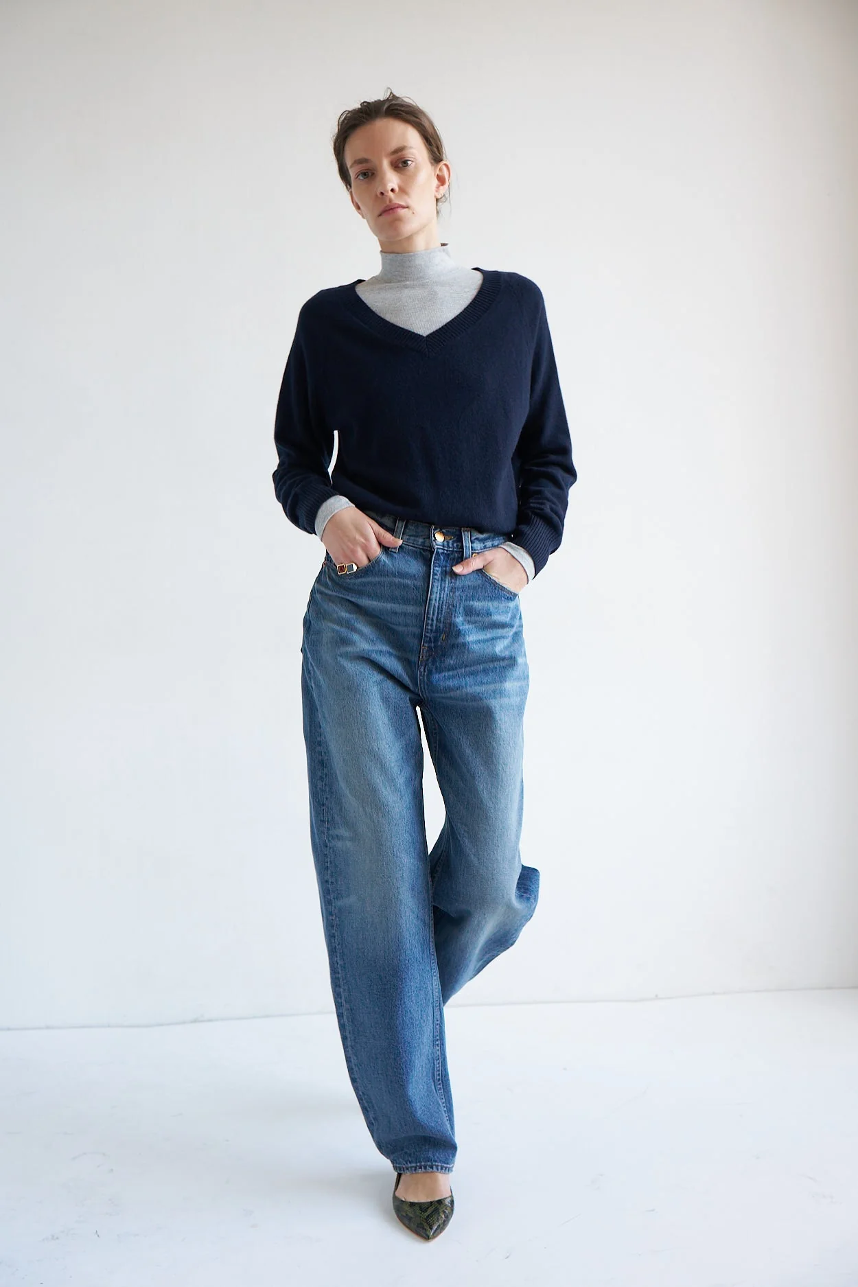 Jamie Haller - The Fan Jean in Borrego Indigo - Image 12