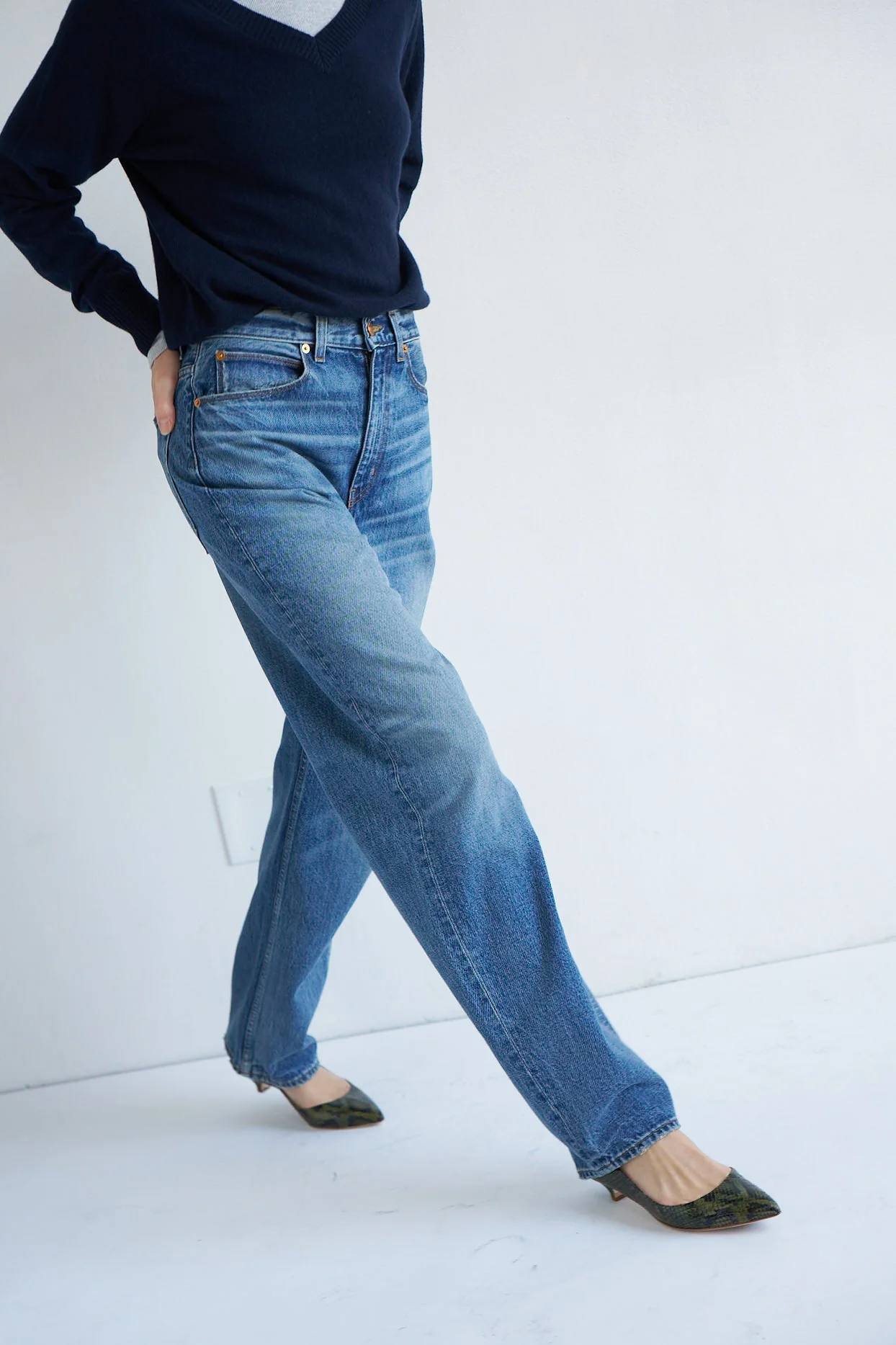 Jamie Haller - The Fan Jean in Borrego Indigo - Image 16