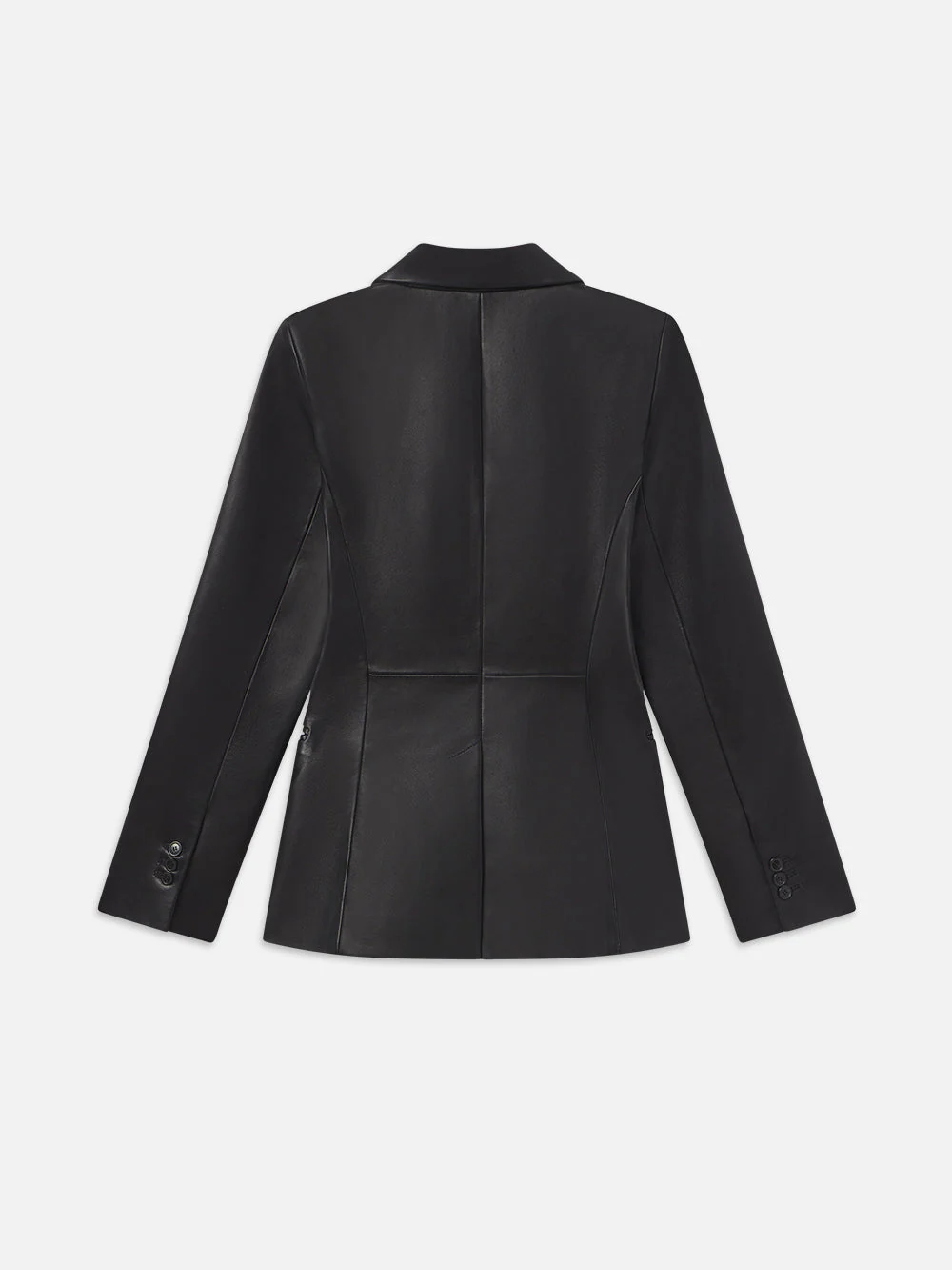 FRAME - The Femme Leather Blazer - Image 4