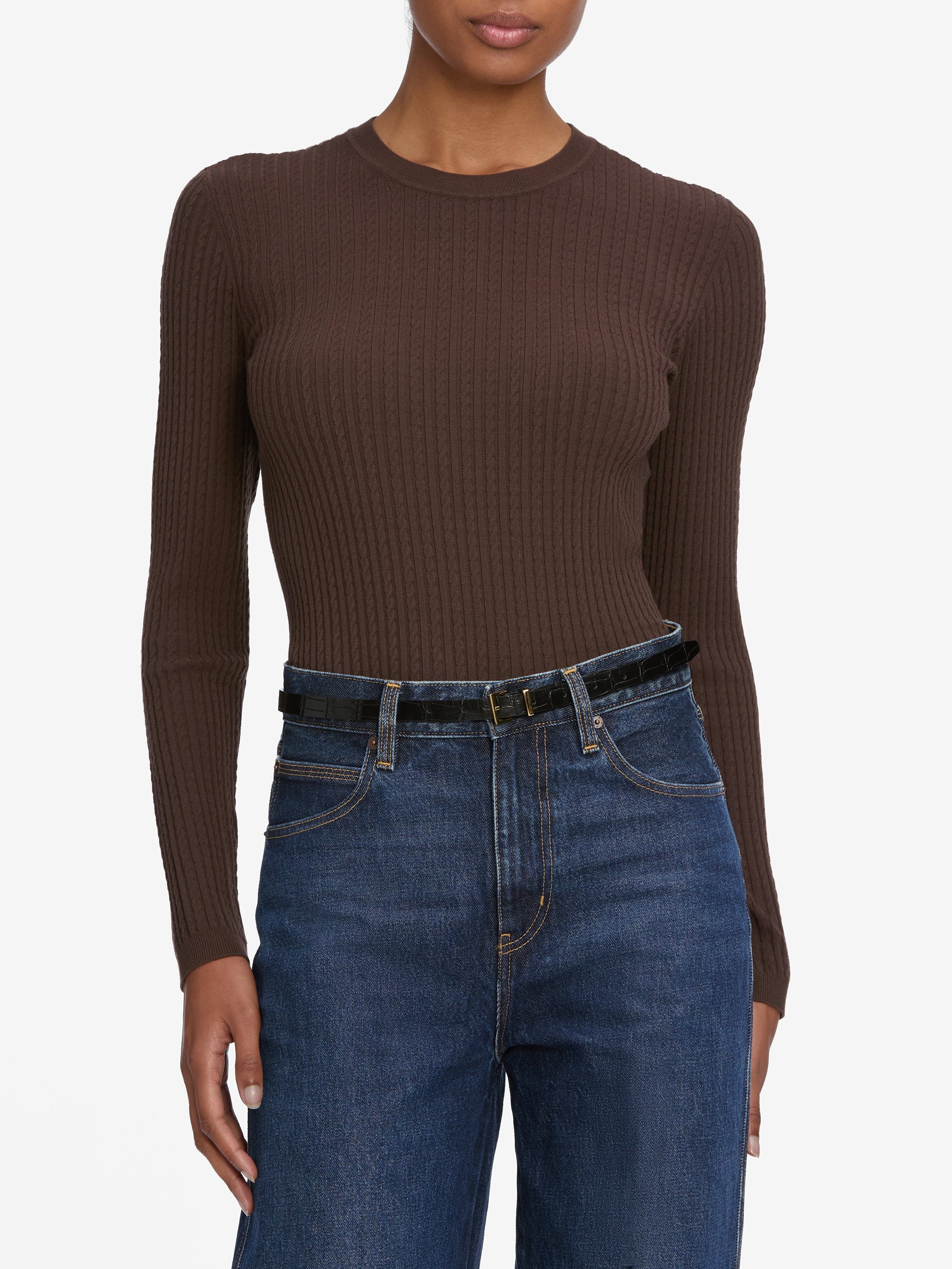 FRAME - The Fine Cable Sweater - Image 2