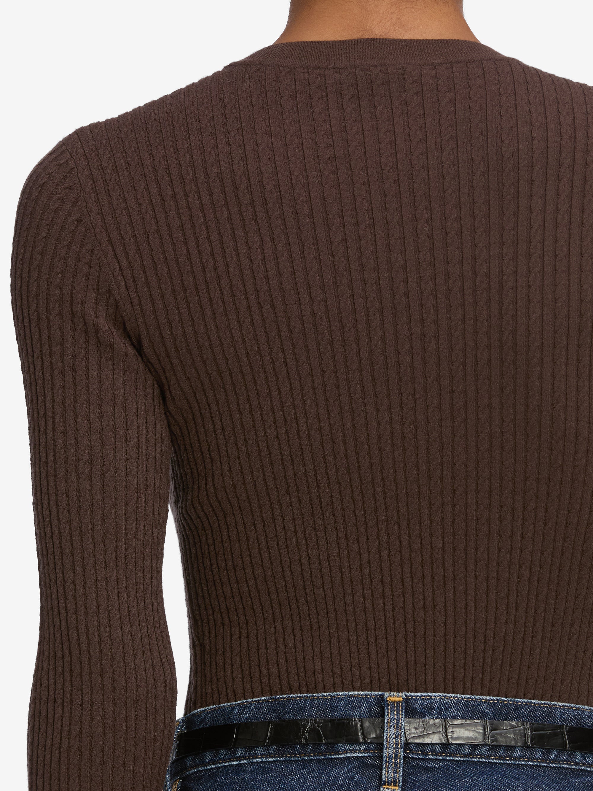 FRAME - The Fine Cable Sweater - Image 3