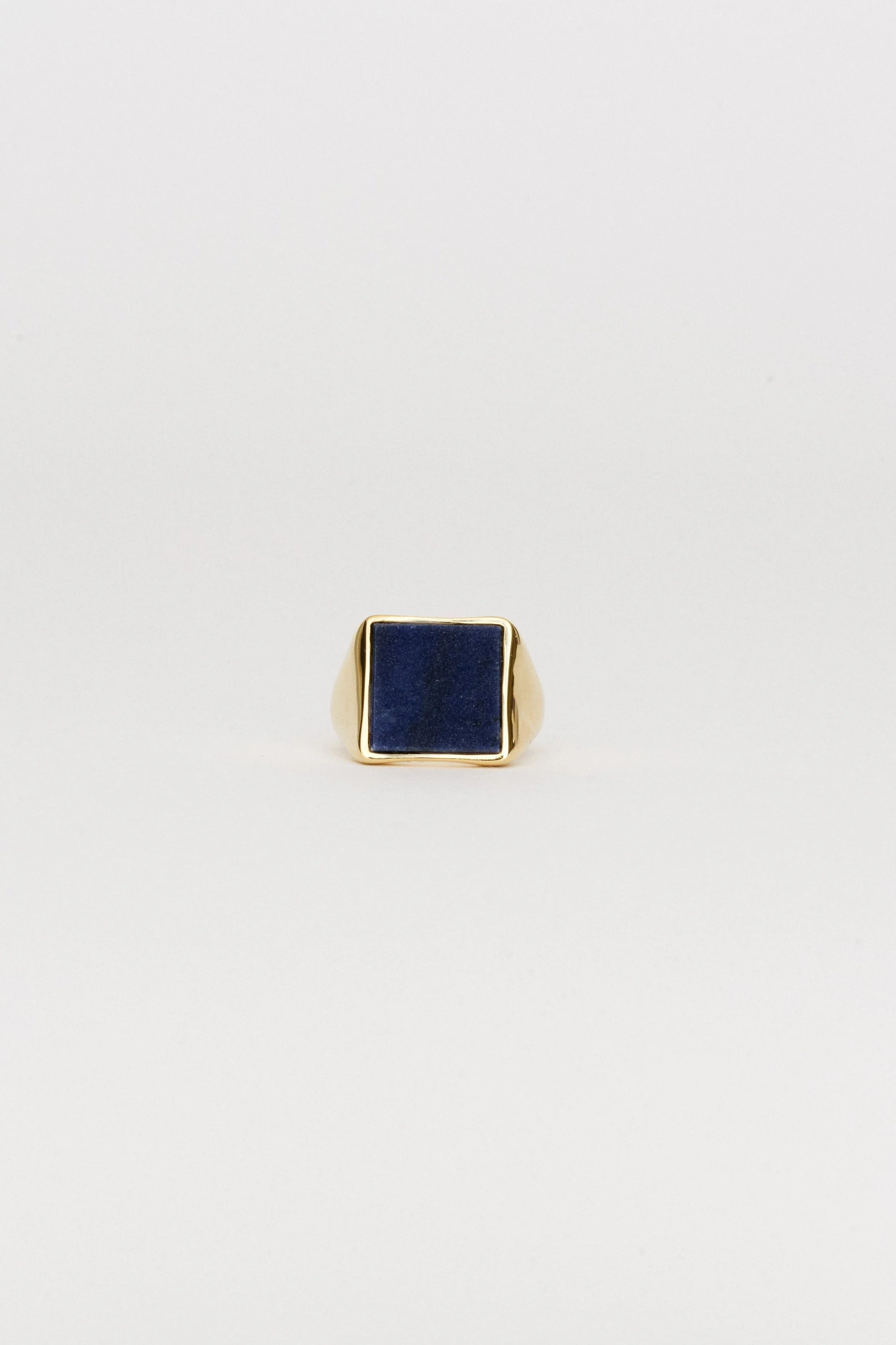 Jamie Haller - The Nina Flat Signet Ring in Blue Aventurine - Image 10
