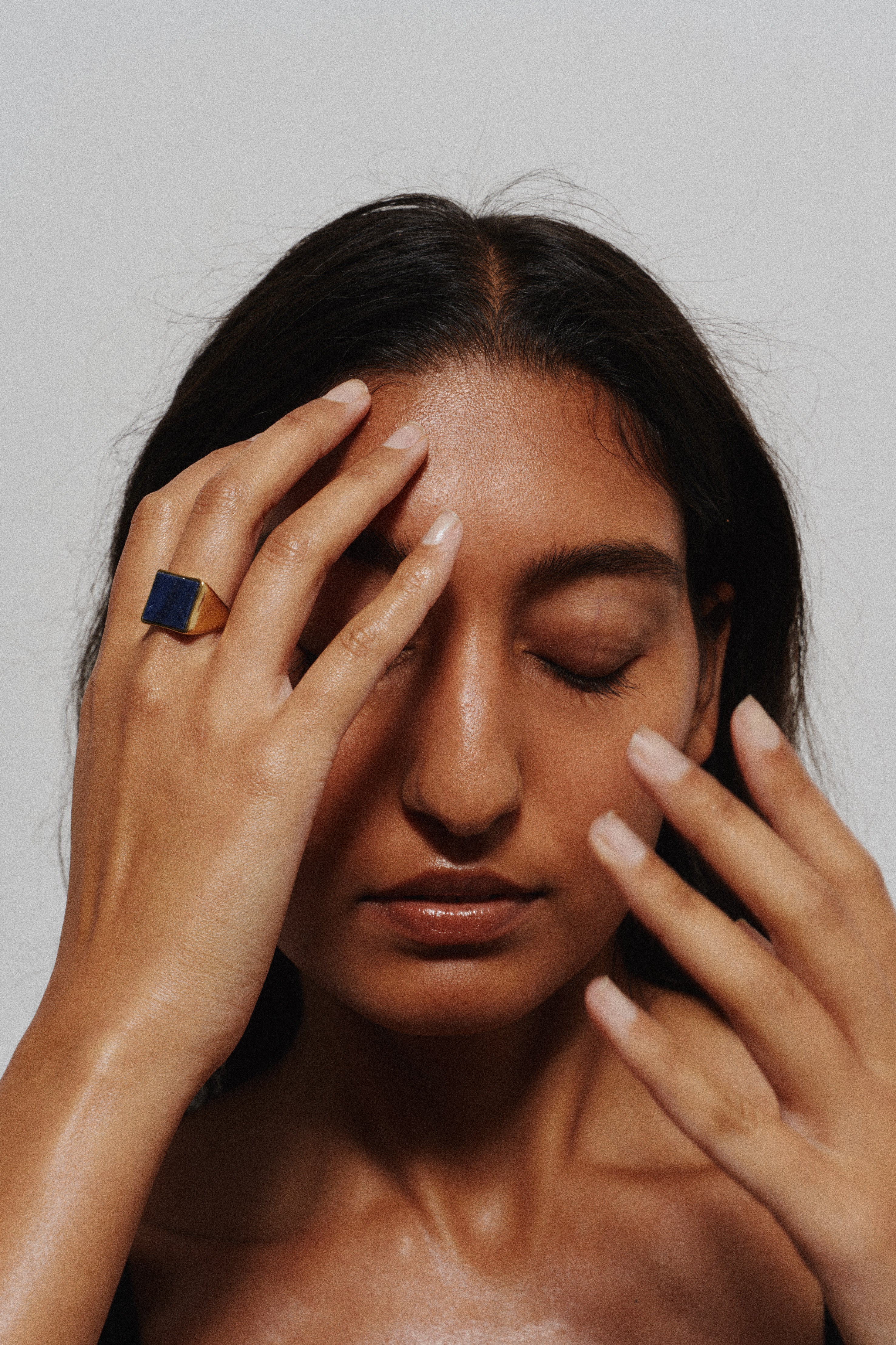 Jamie Haller - The Nina Flat Signet Ring in Blue Aventurine - Image 17
