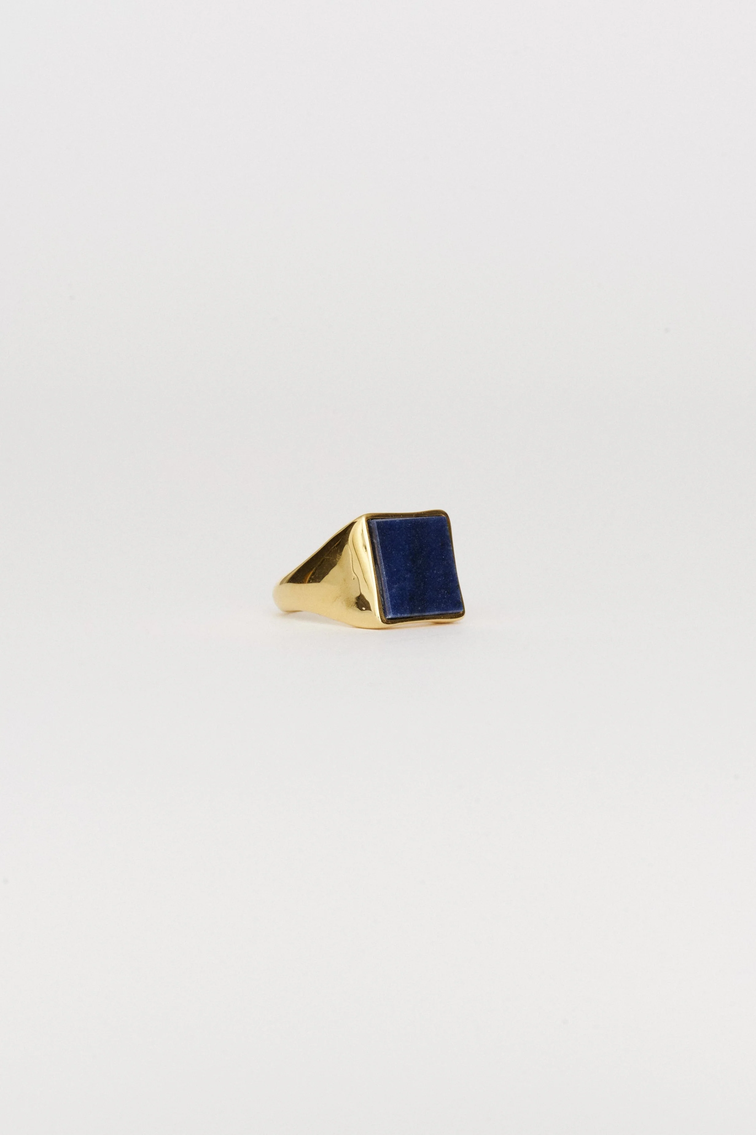 Jamie Haller - The Nina Flat Signet Ring in Blue Aventurine - Image 3