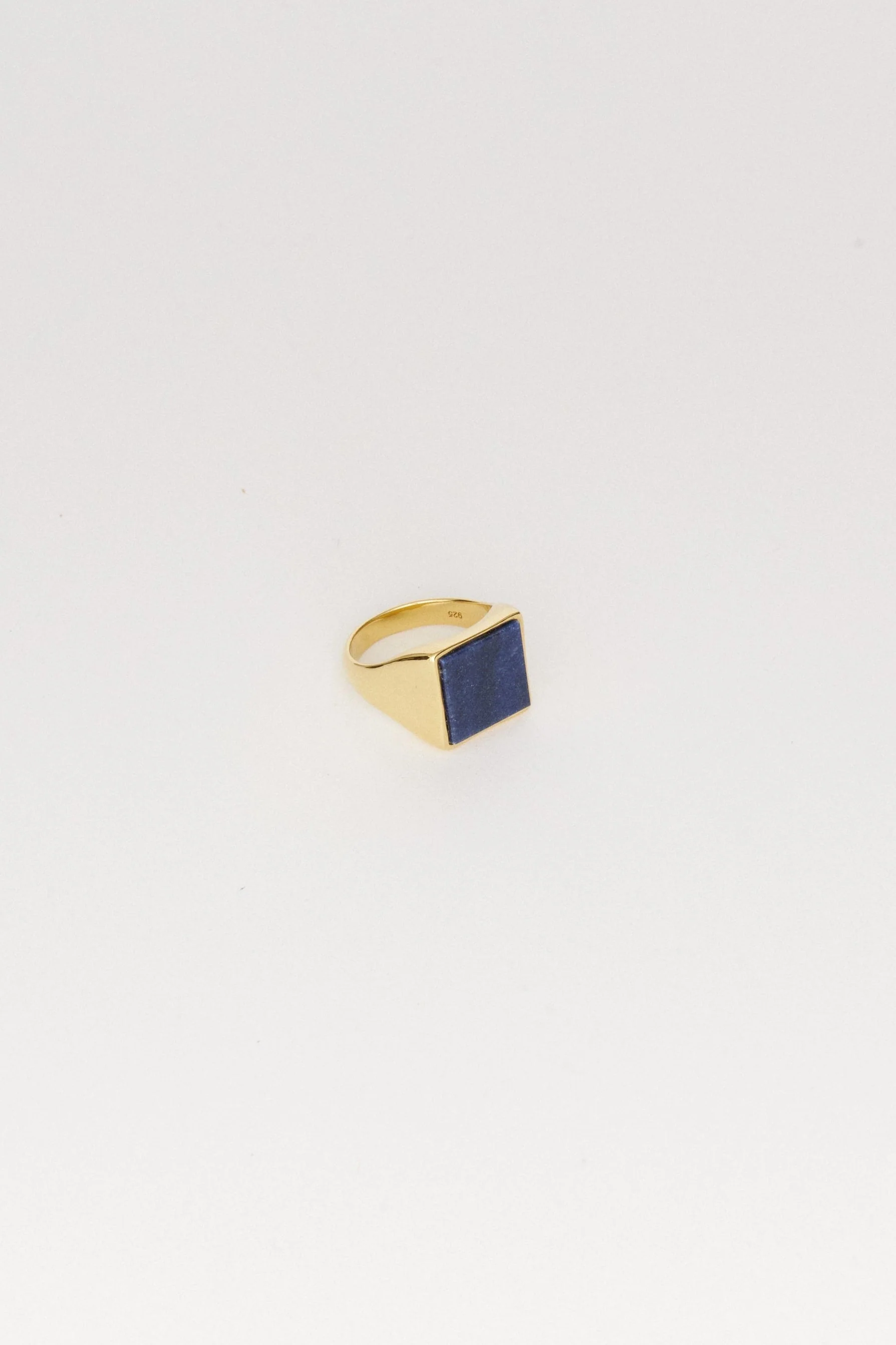 Jamie Haller - The Nina Flat Signet Ring in Blue Aventurine - Image 6