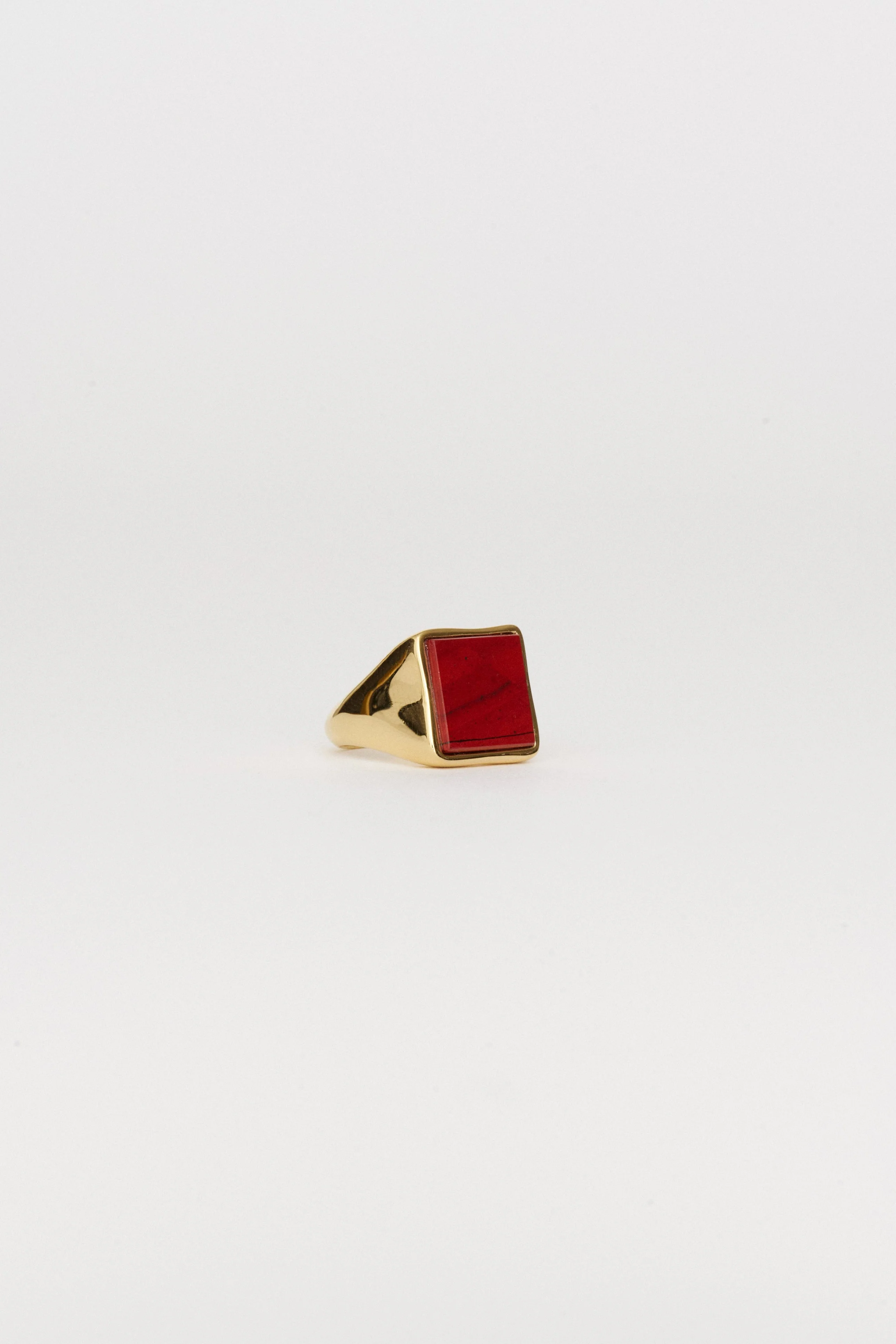 Jamie Haller - The Nina Flat Signet Ring in Red Jasper - Image 3