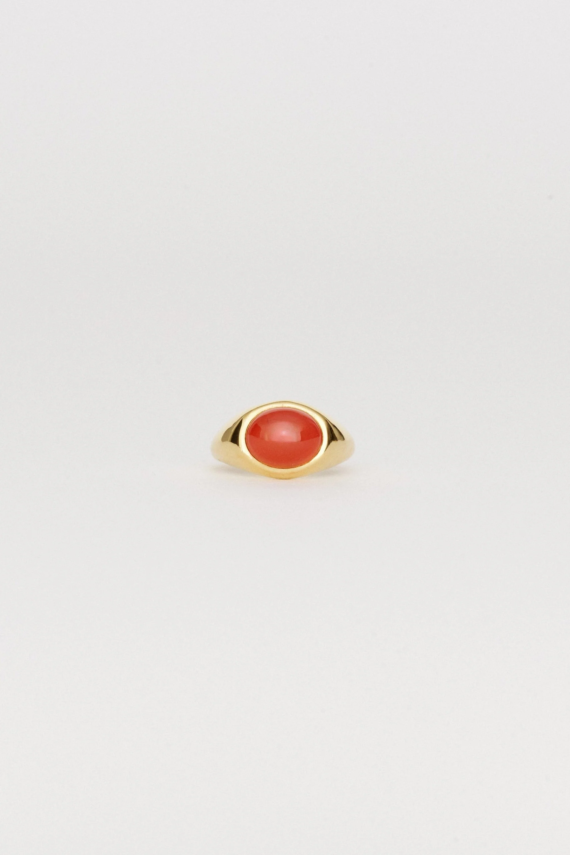 Jamie Haller - The Francis Oval Signet Ring in Carnelian