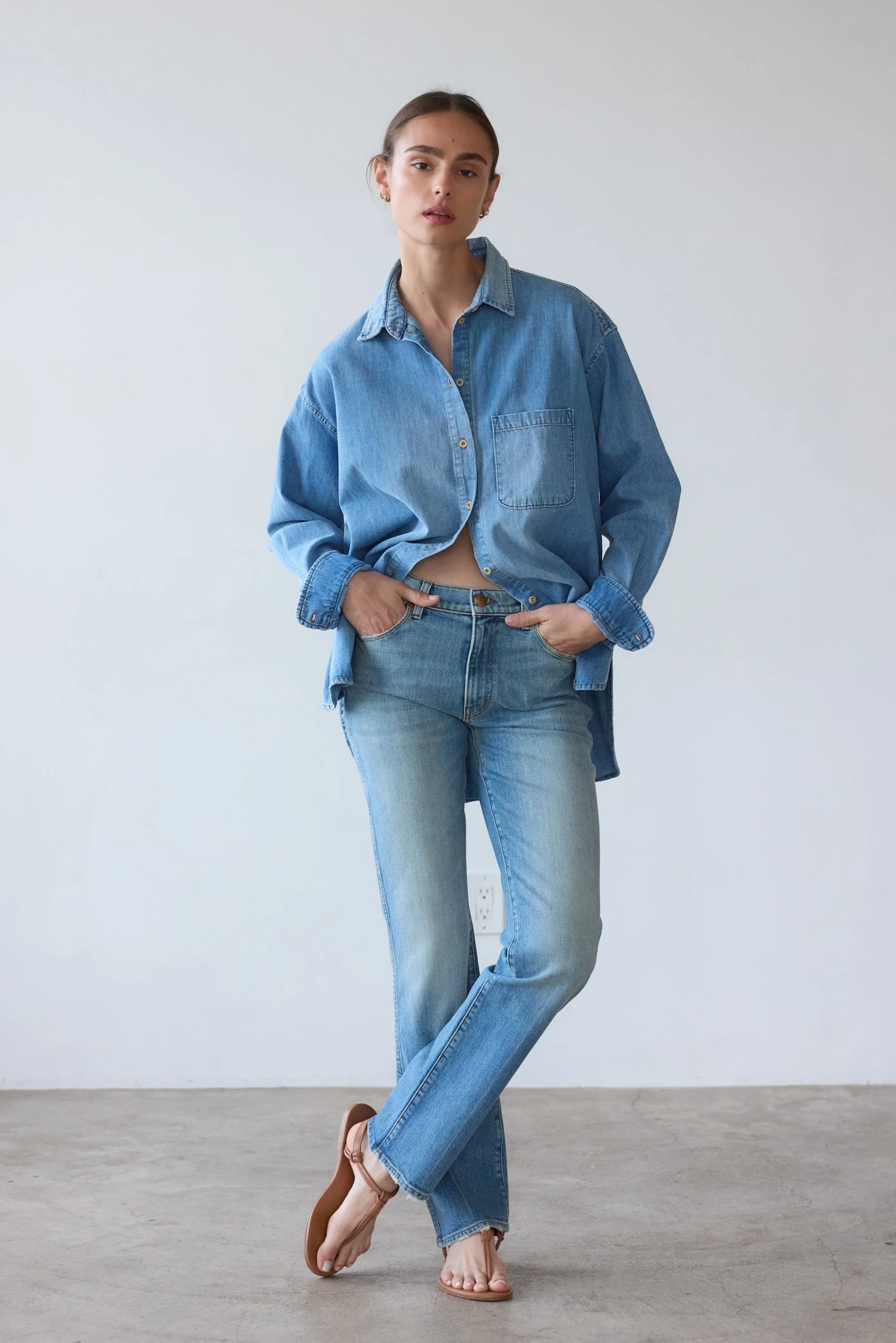 Jamie Haller - The Freddie Jean in Worn Indigo - Image 2