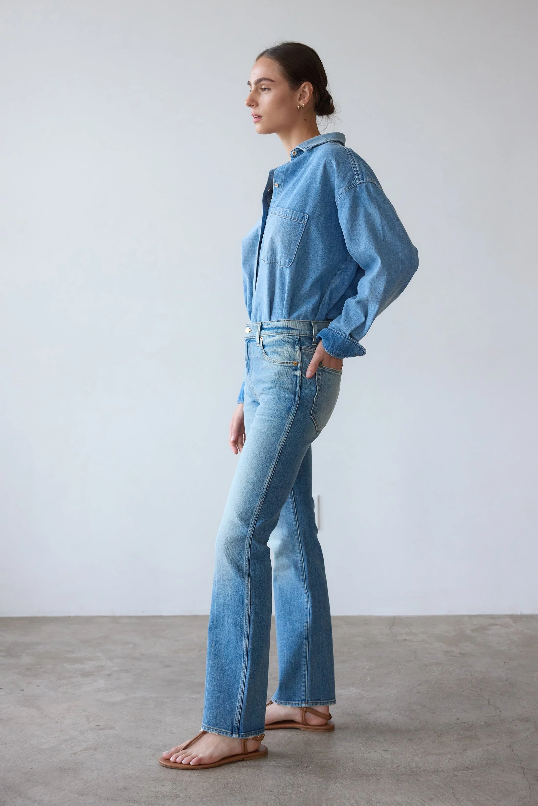 Jamie Haller - The Freddie Jean in Worn Indigo - Image 5