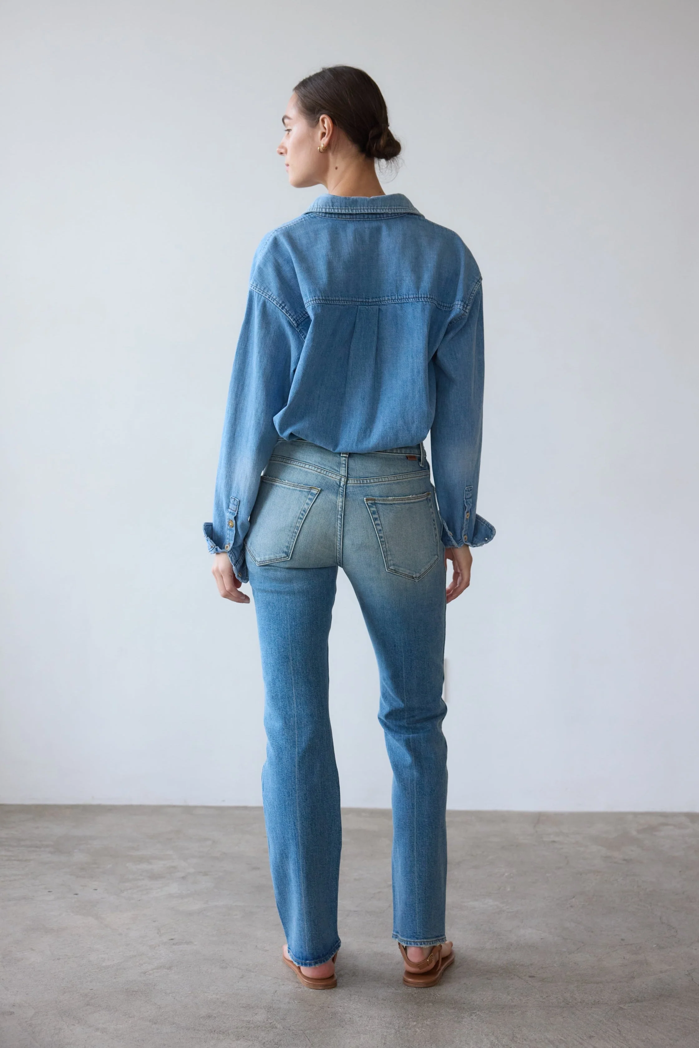Jamie Haller - The Freddie Jean in Worn Indigo - Image 6