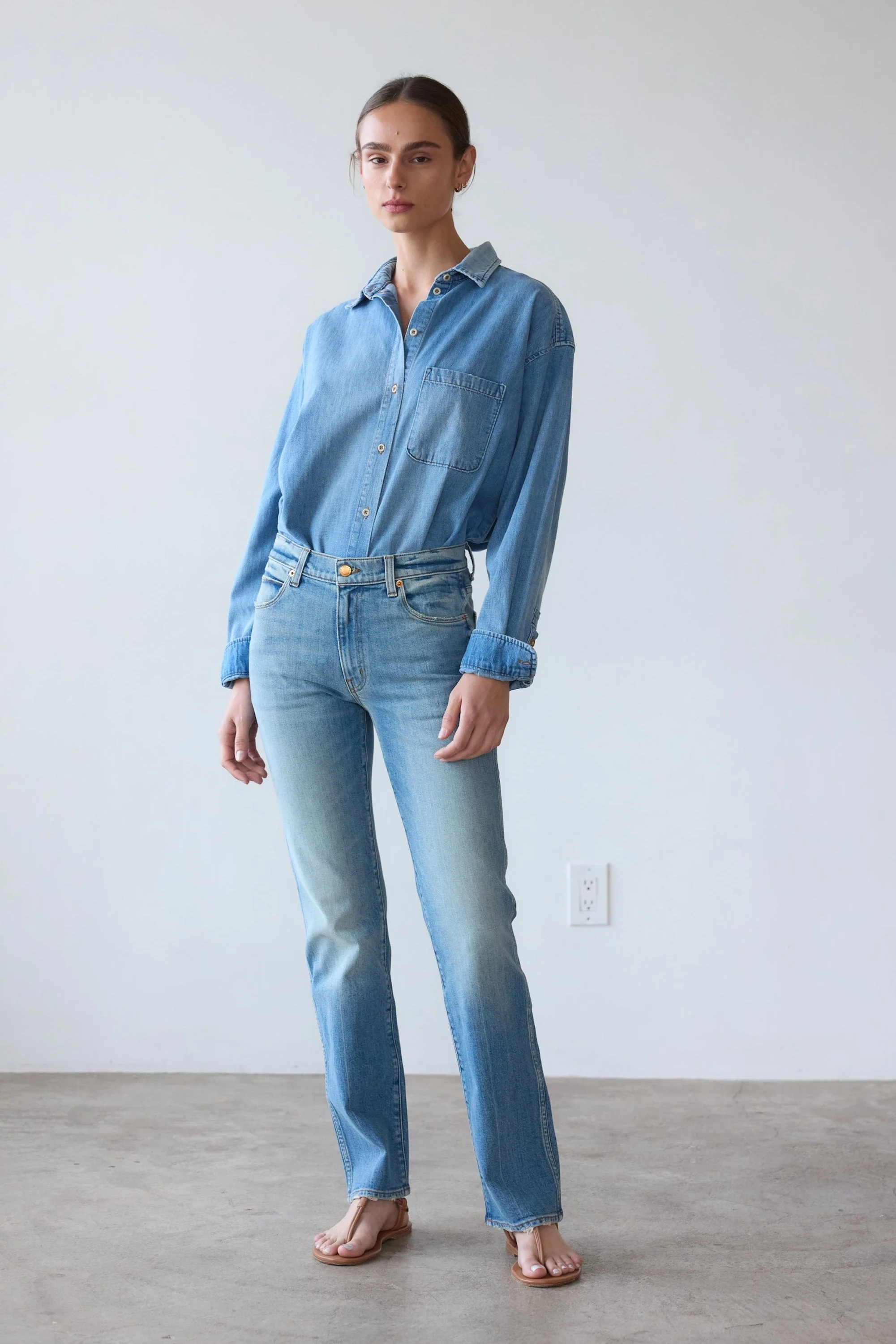 Jamie Haller - The Freddie Jean in Worn Indigo - Image 7