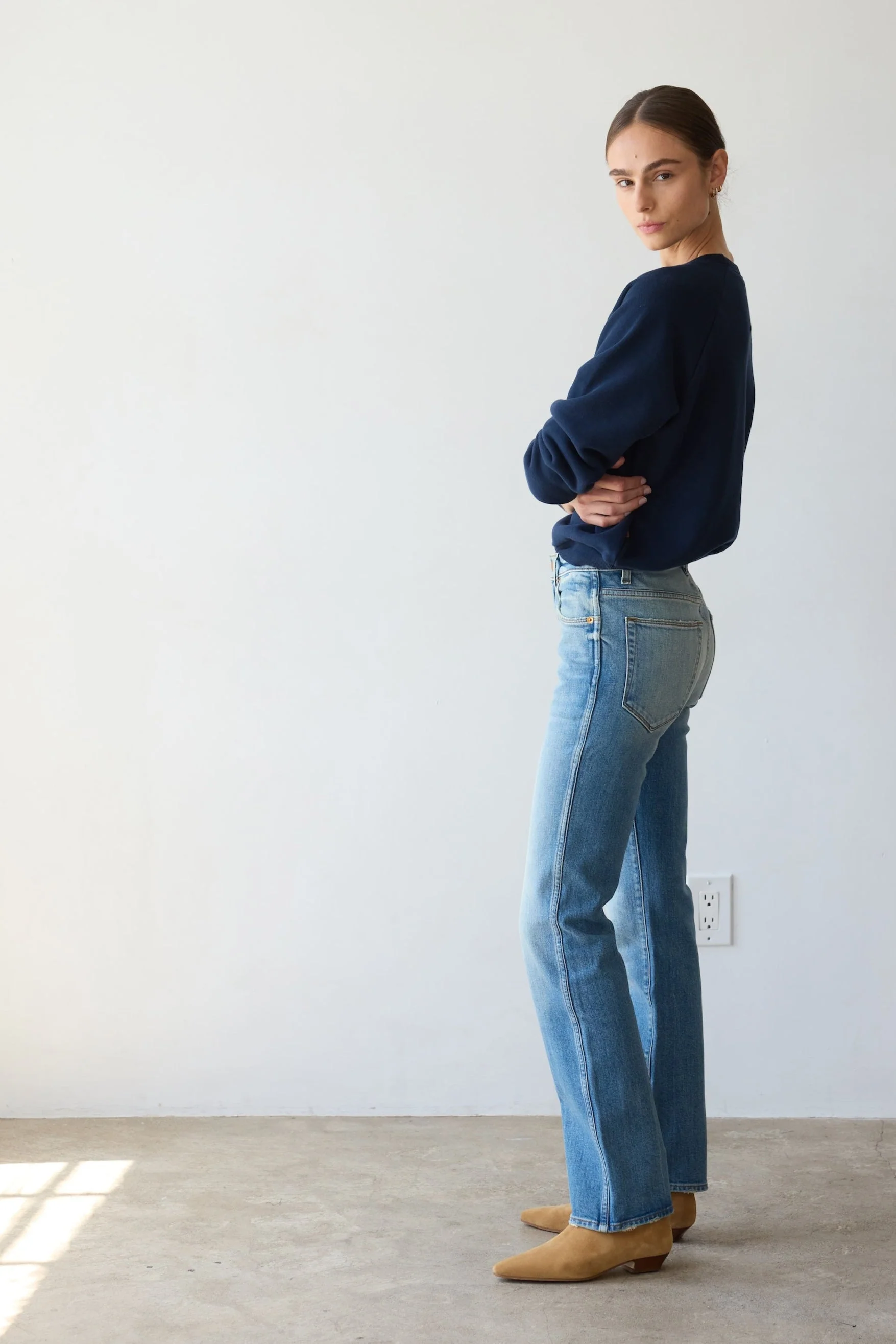 Jamie Haller - The Freddie Jean in Worn Indigo - Image 8