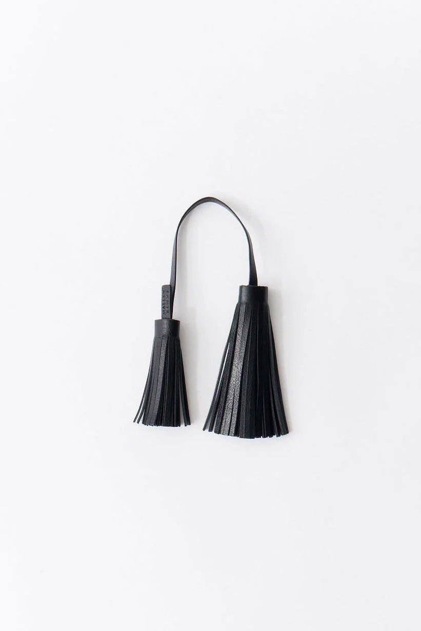 Jamie Haller - The Fringe Tassel Tie in Black - Image 8