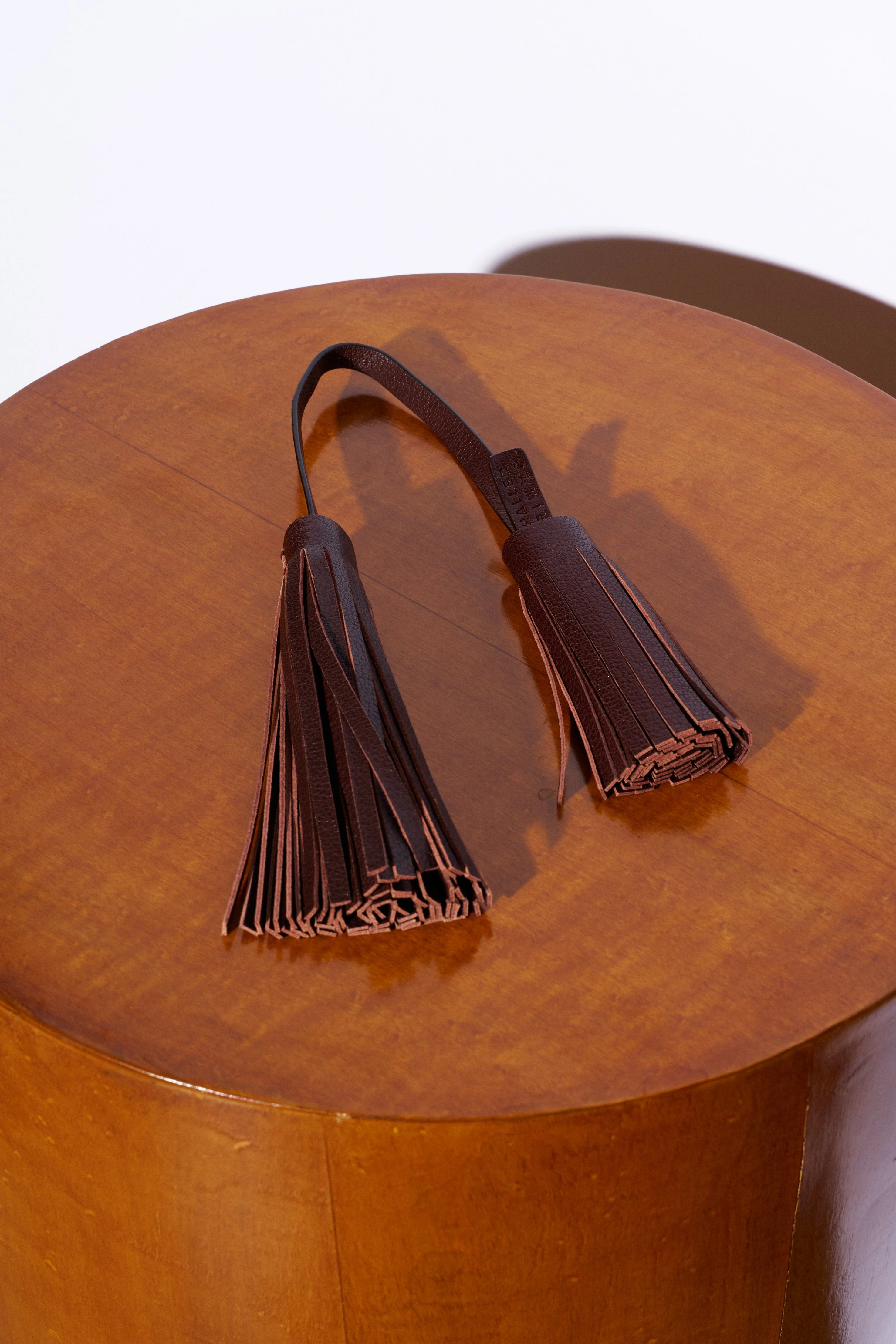 Jamie Haller - The Fringe Tassel Tie in Oxblood - Image 3