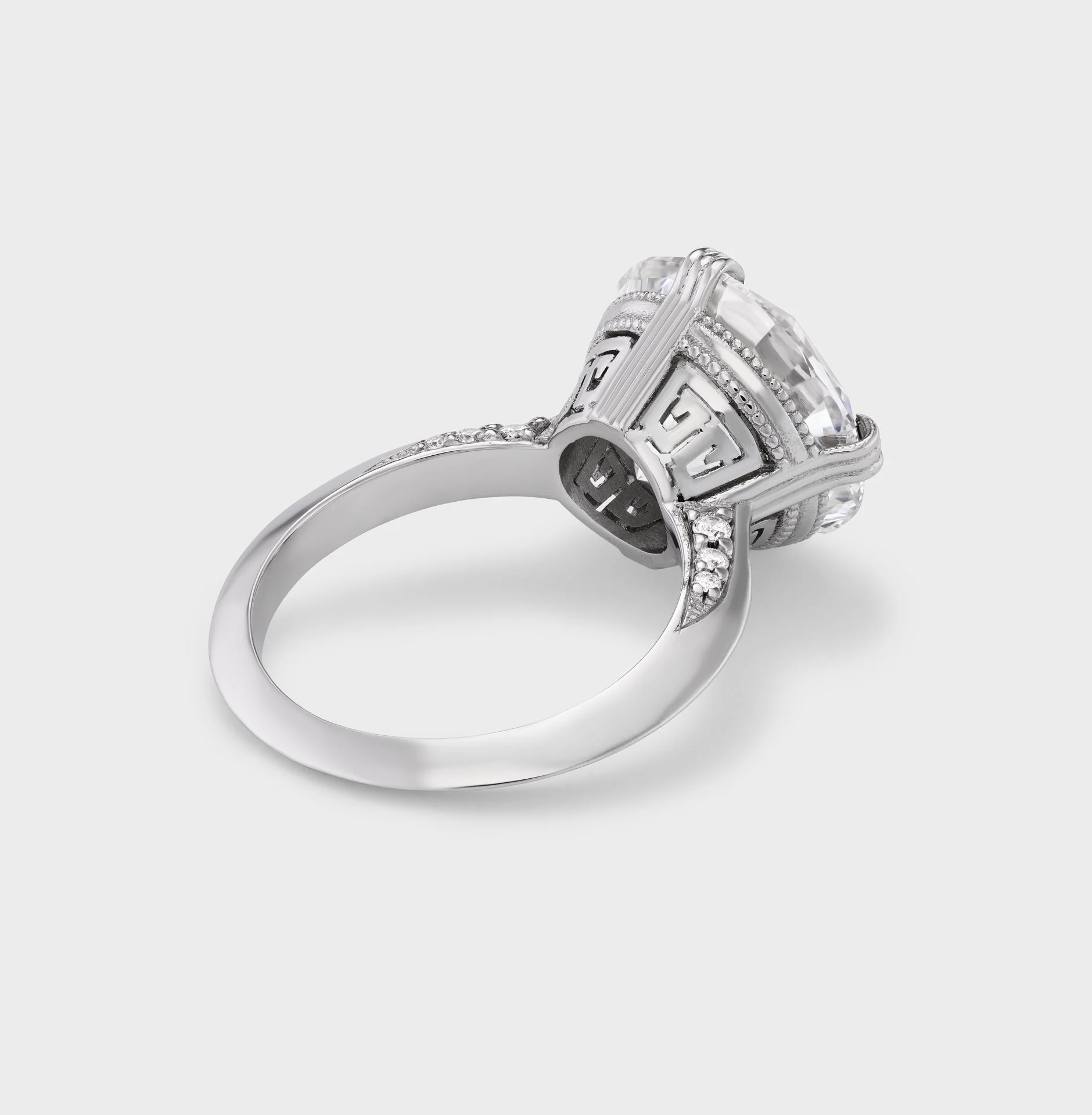 Aflalo - Greek Key Ring in Platinum - Image 5