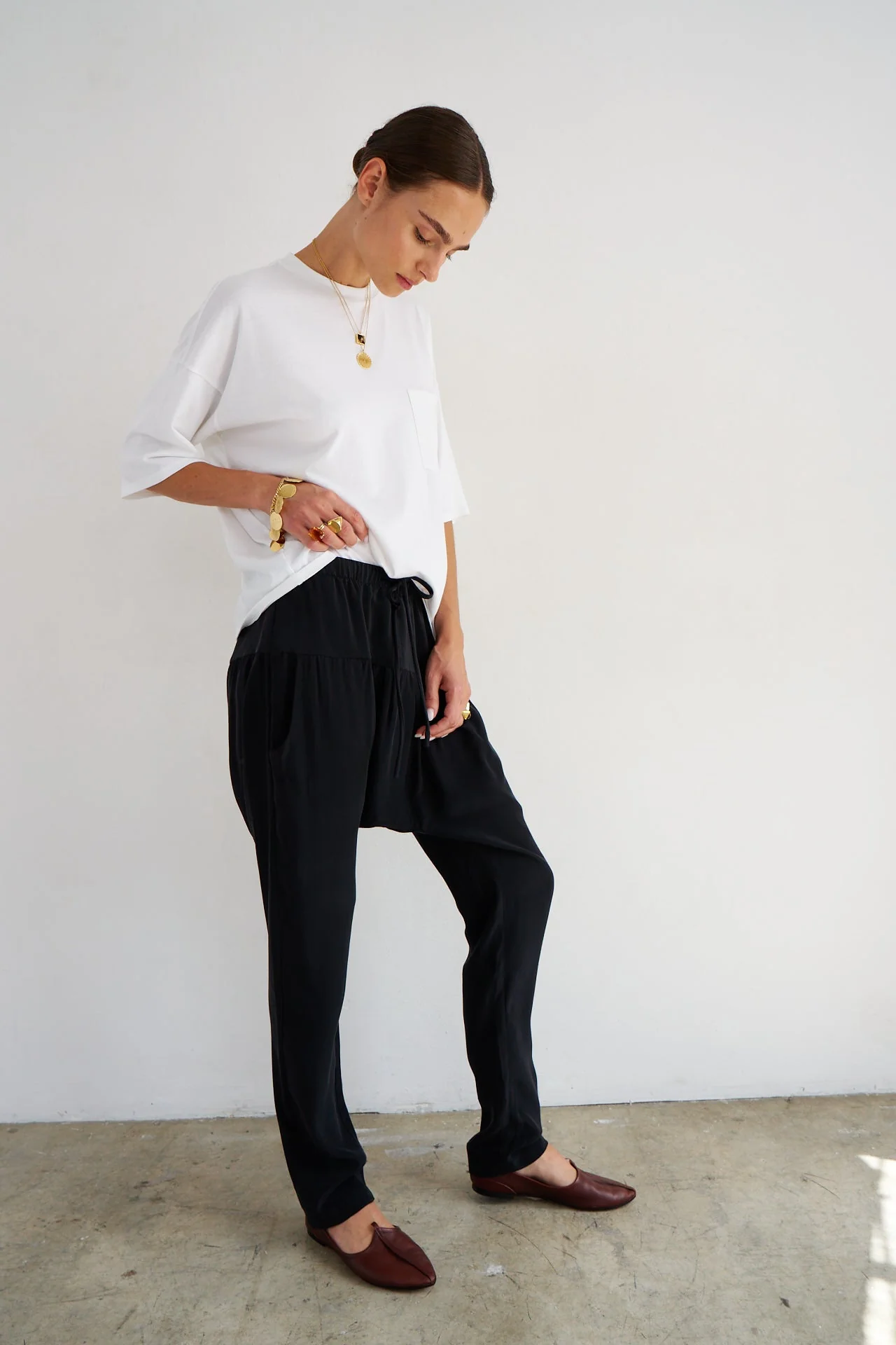 Jamie Haller - The Harem Pant Silk in Black