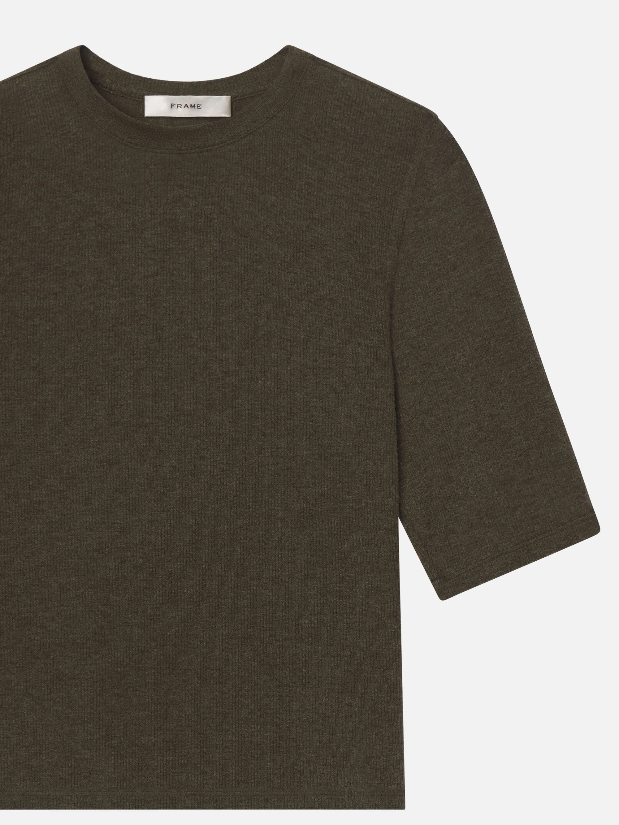 FRAME - The Heather Rib Crew Tee - Image 2