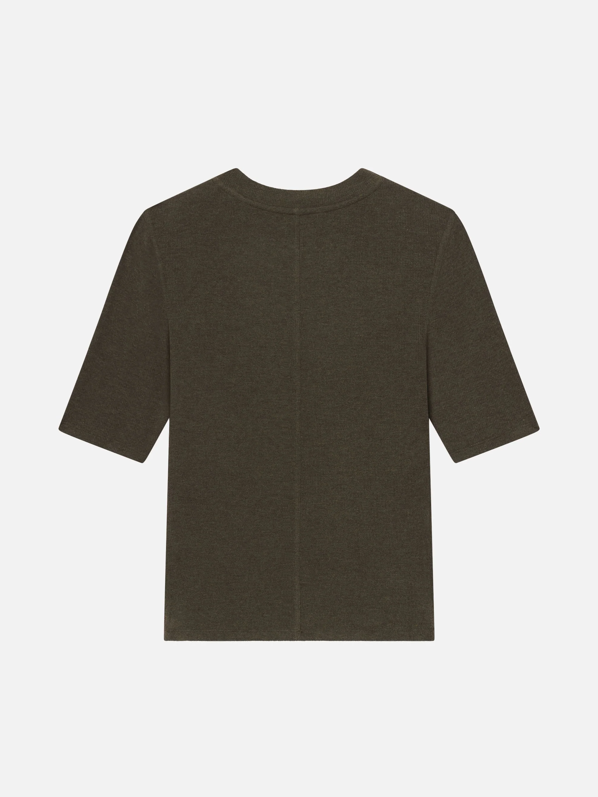 FRAME - The Heather Rib Crew Tee - Image 3
