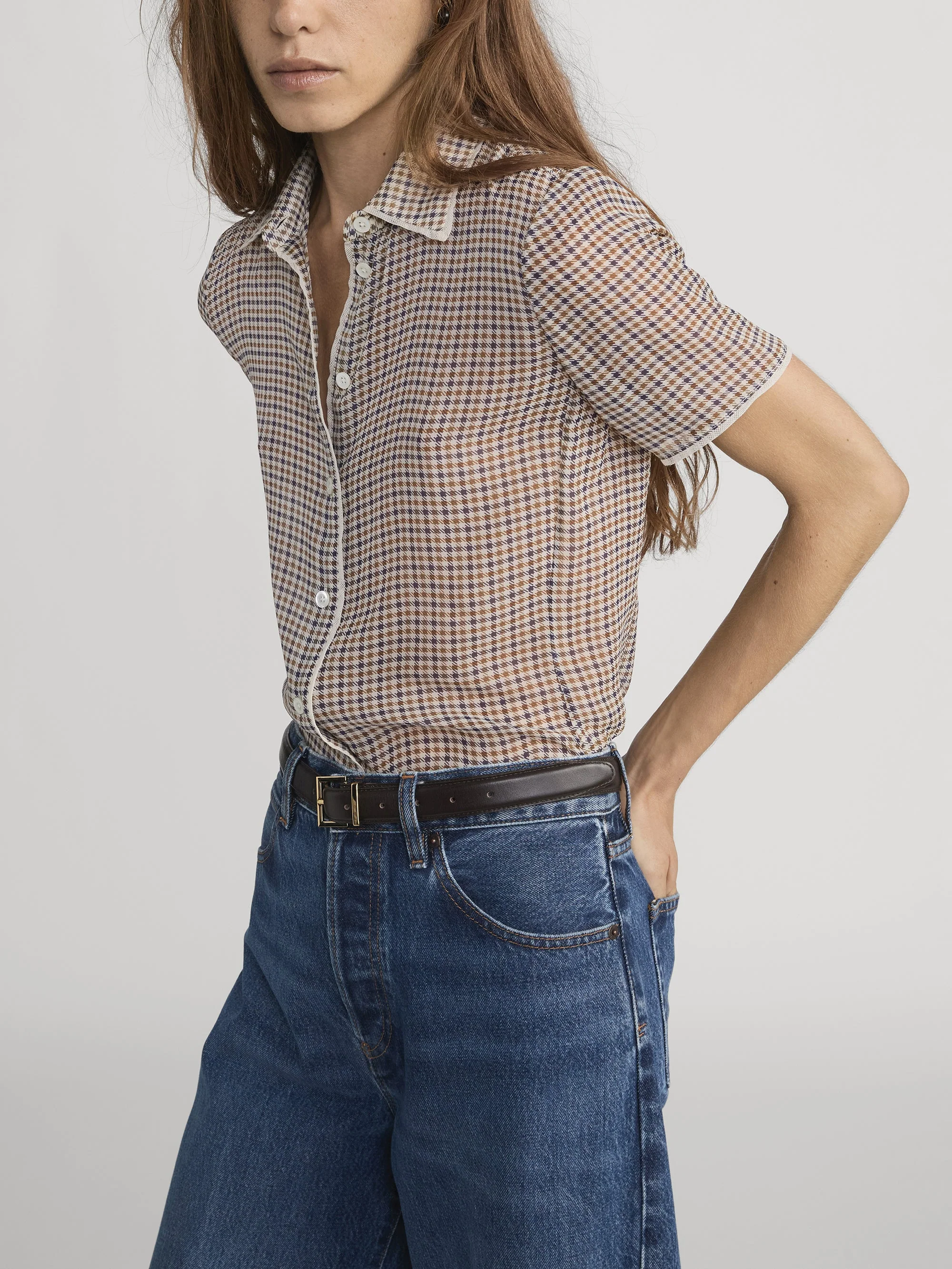 FRAME - The Silk Check Shirt - Image 5