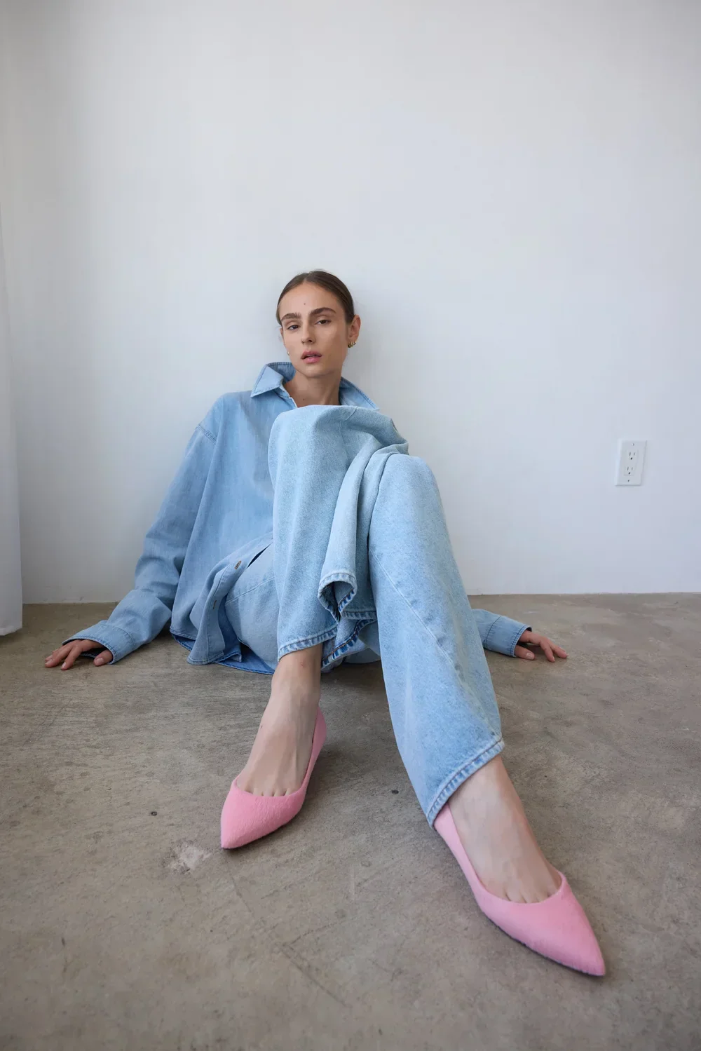 Jamie Haller - The Kitty Point Heel in Ponyhair Pink - Image 8