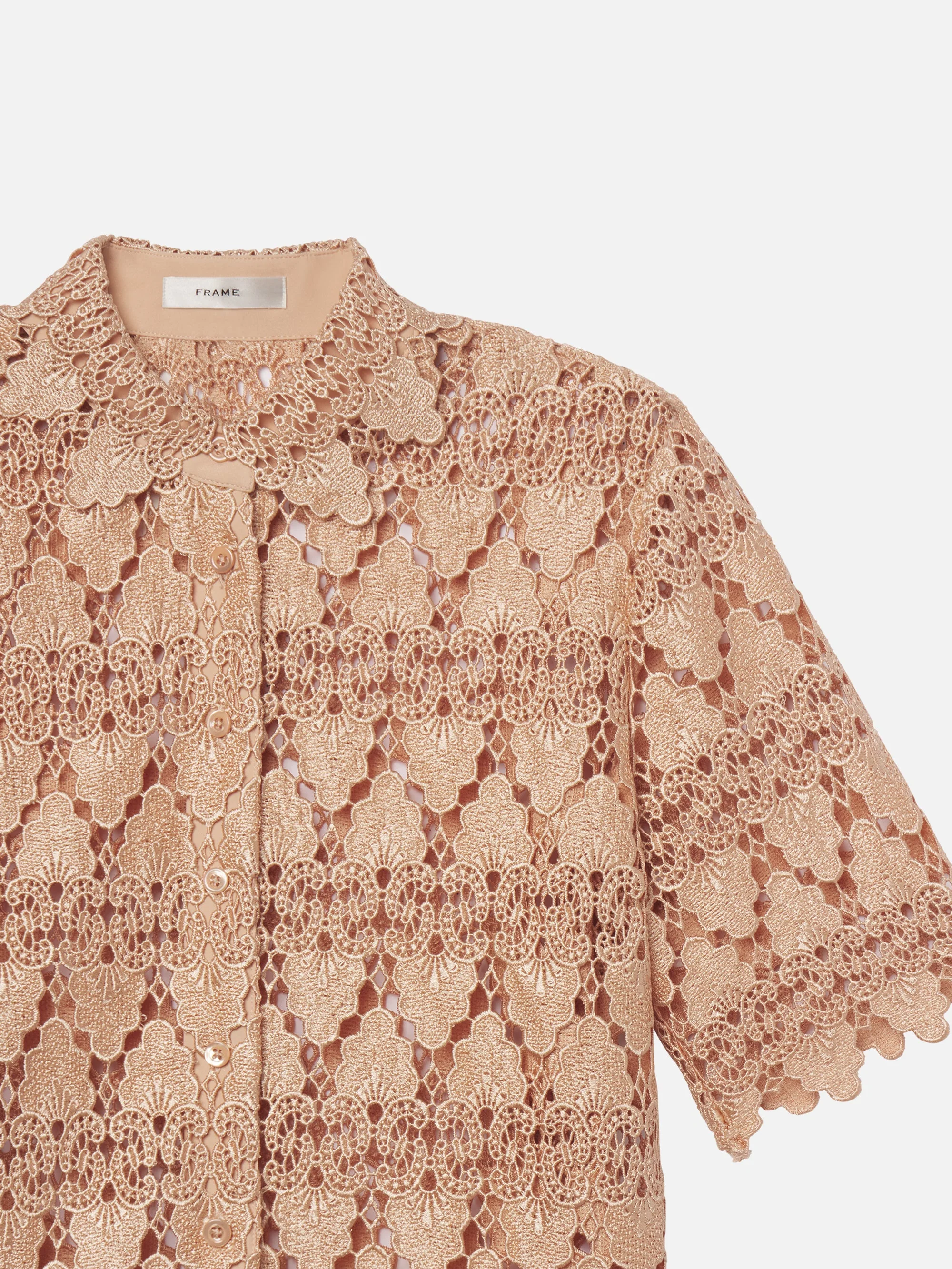 FRAME - The Lace Button Up Shirt - Image 2