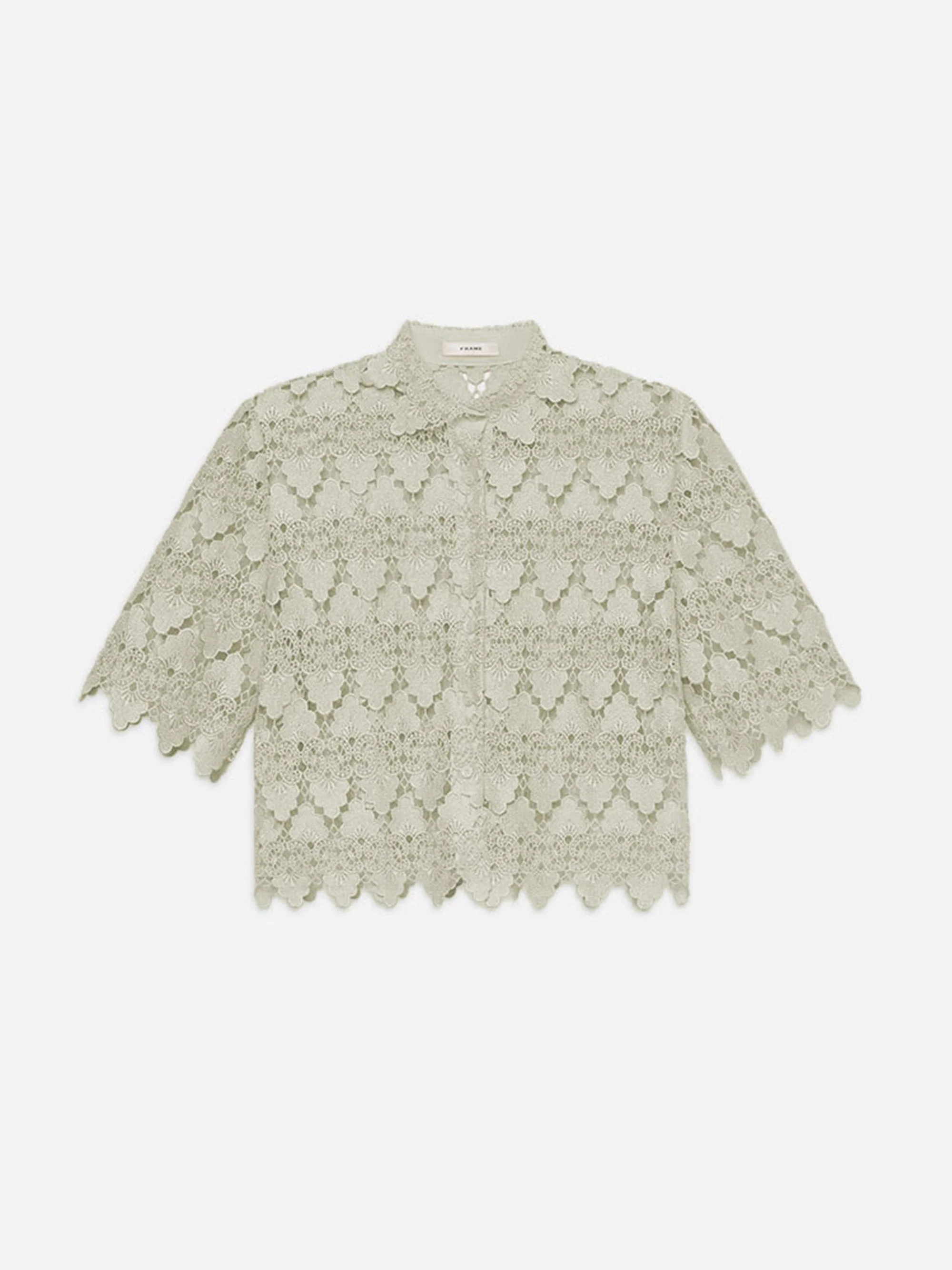 FRAME - The Lace Button Up Shirt