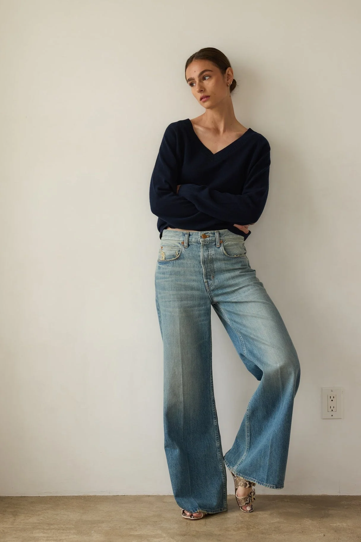 Jamie Haller - The Lax Wide in Worn Indigo