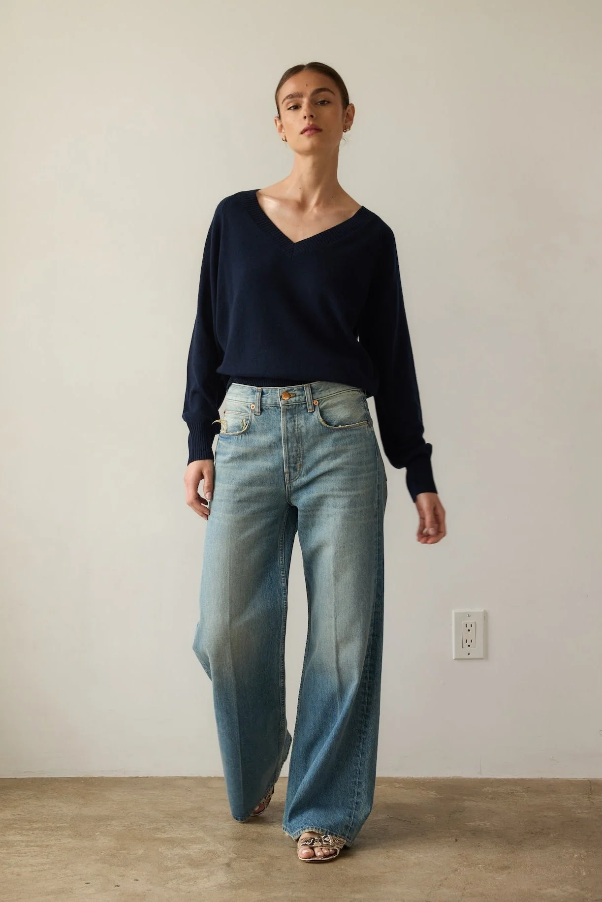 Jamie Haller - The Lax Wide in Worn Indigo - Image 16