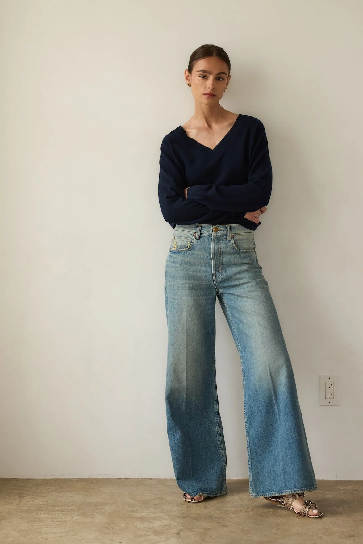 Jamie Haller - The Lax Wide in Worn Indigo - Image 18