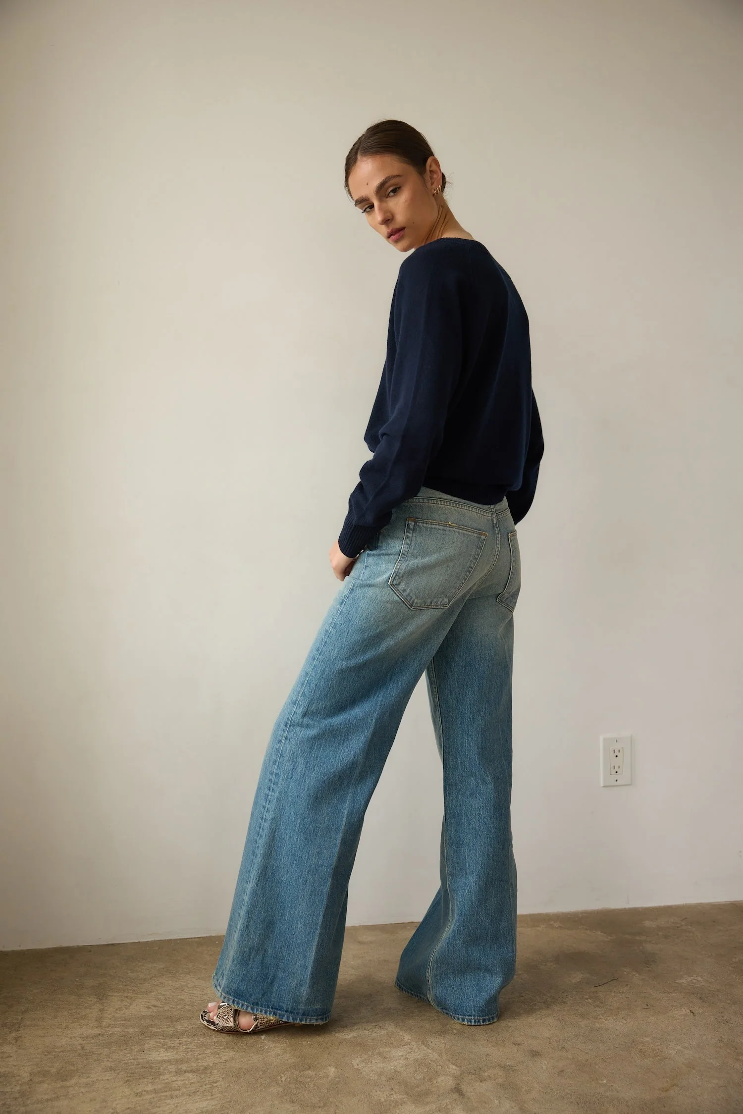 Jamie Haller - The Lax Wide in Worn Indigo - Image 4