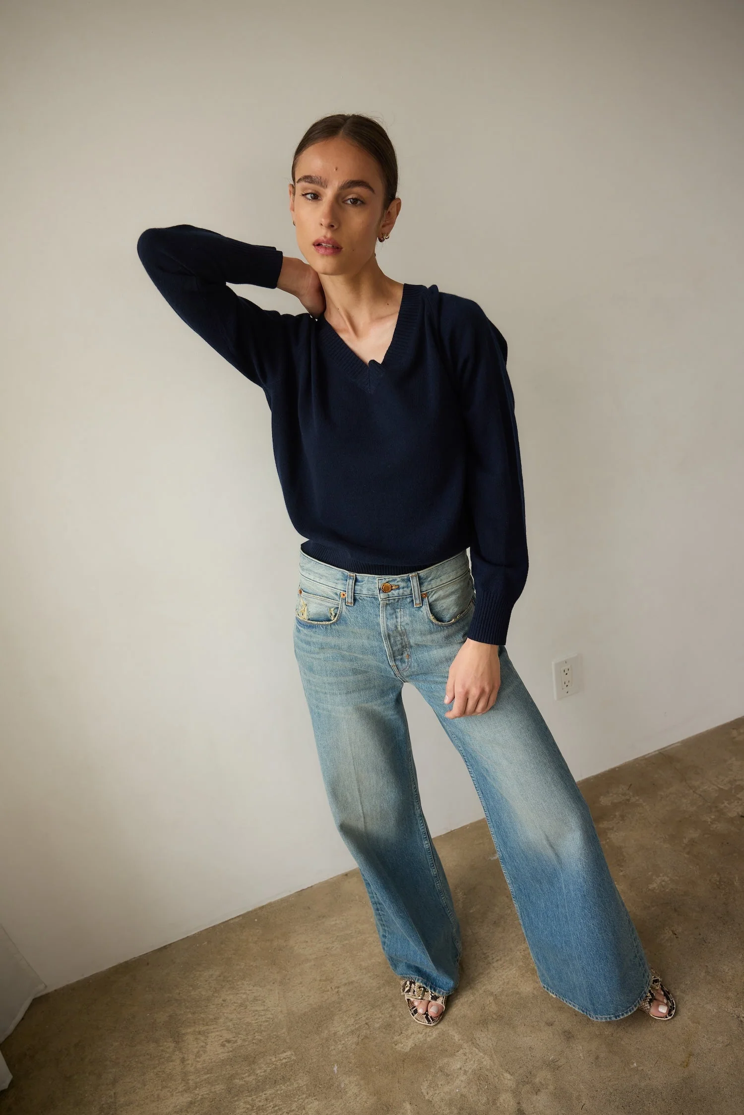 Jamie Haller - The Lax Wide in Worn Indigo - Image 5
