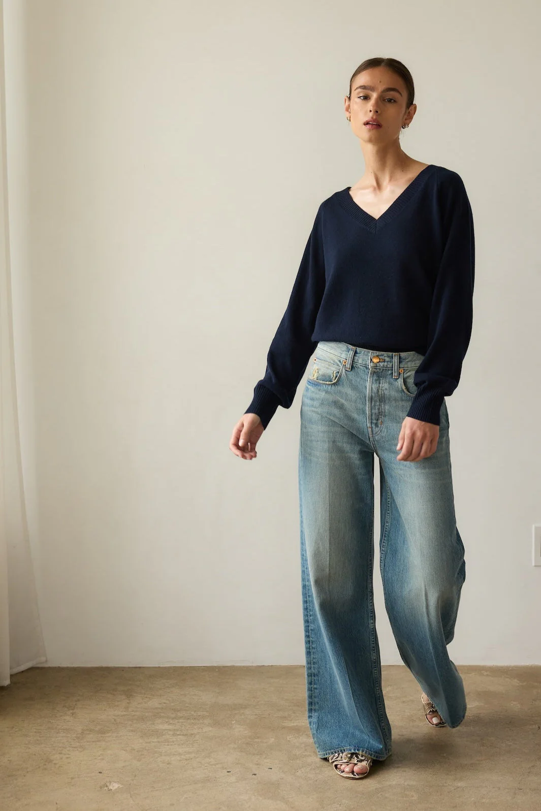 Jamie Haller - The Lax Wide in Worn Indigo - Image 7