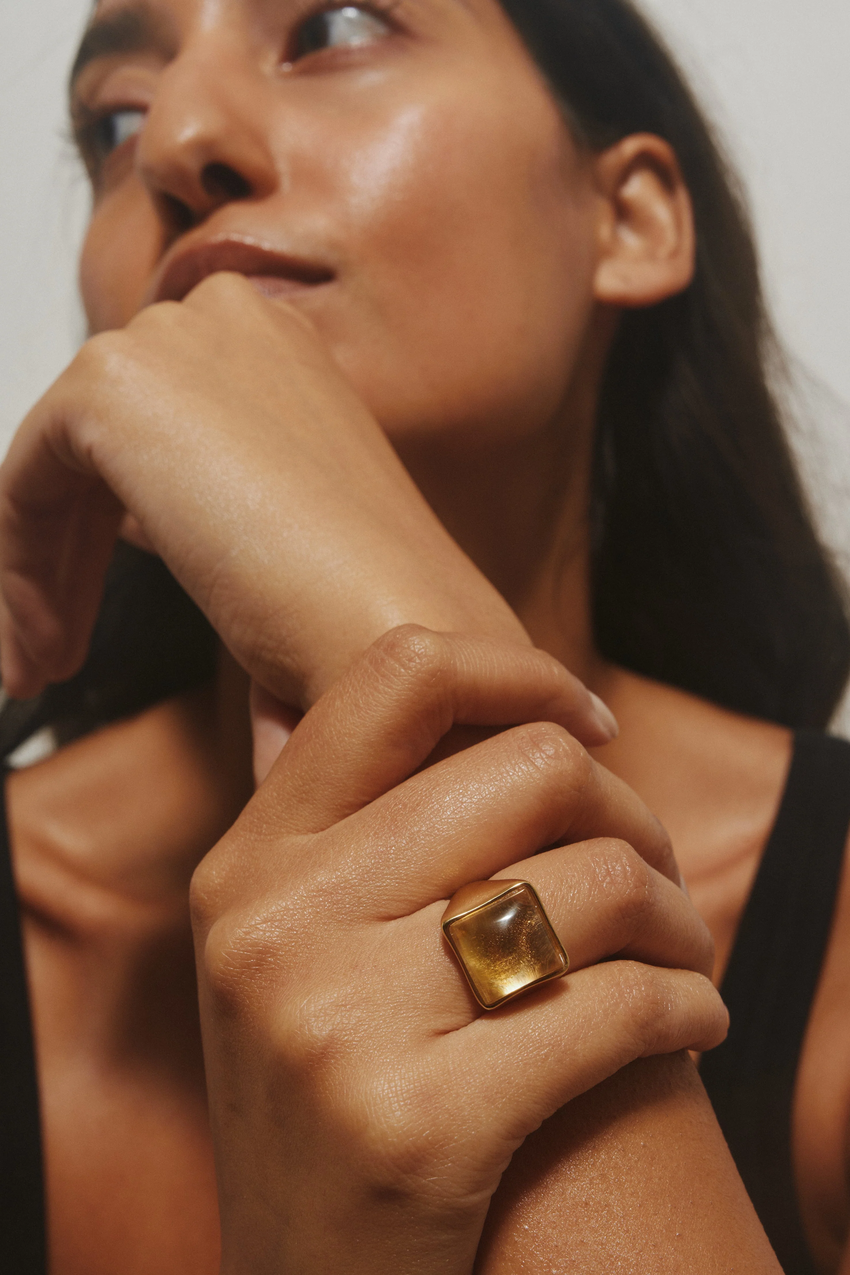 Jamie Haller - The Luques Square Signet Ring in Yellow Citrine - Image 4