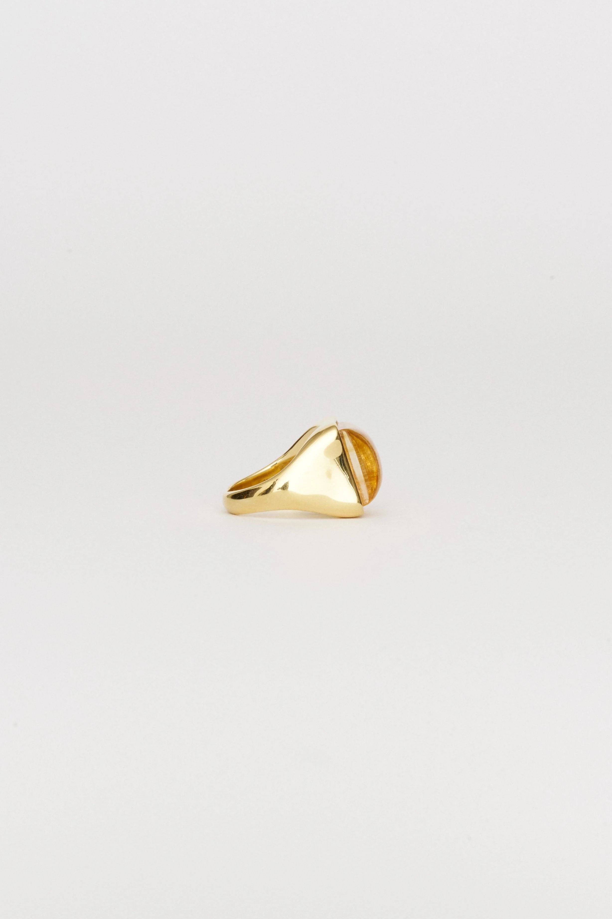 Jamie Haller - The Luques Square Signet Ring in Yellow Citrine - Image 5