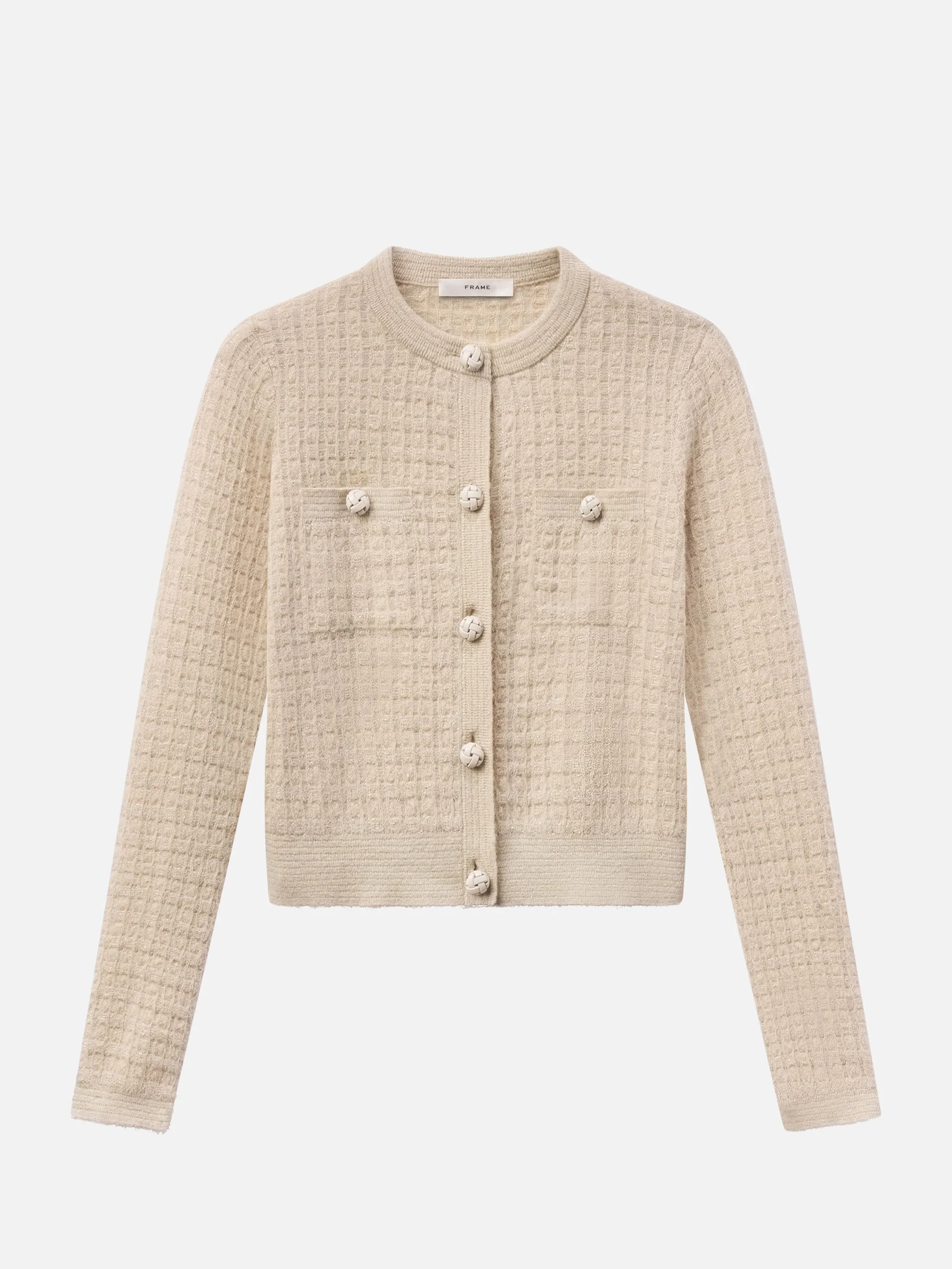 FRAME - The Lurex Check Cardi