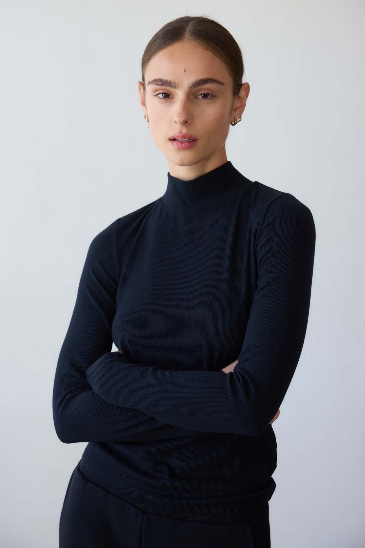 Jamie Haller - The Mock Neck in Black