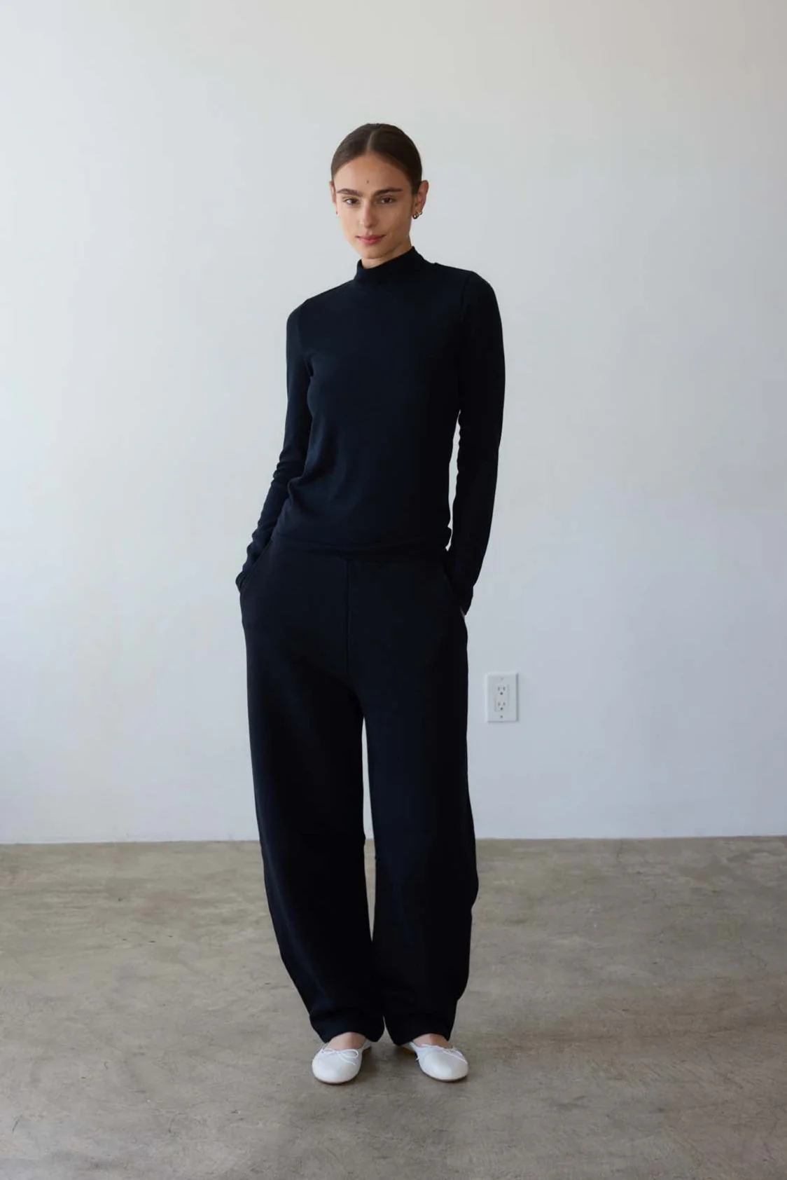 Jamie Haller - The Mock Neck in Black - Image 3
