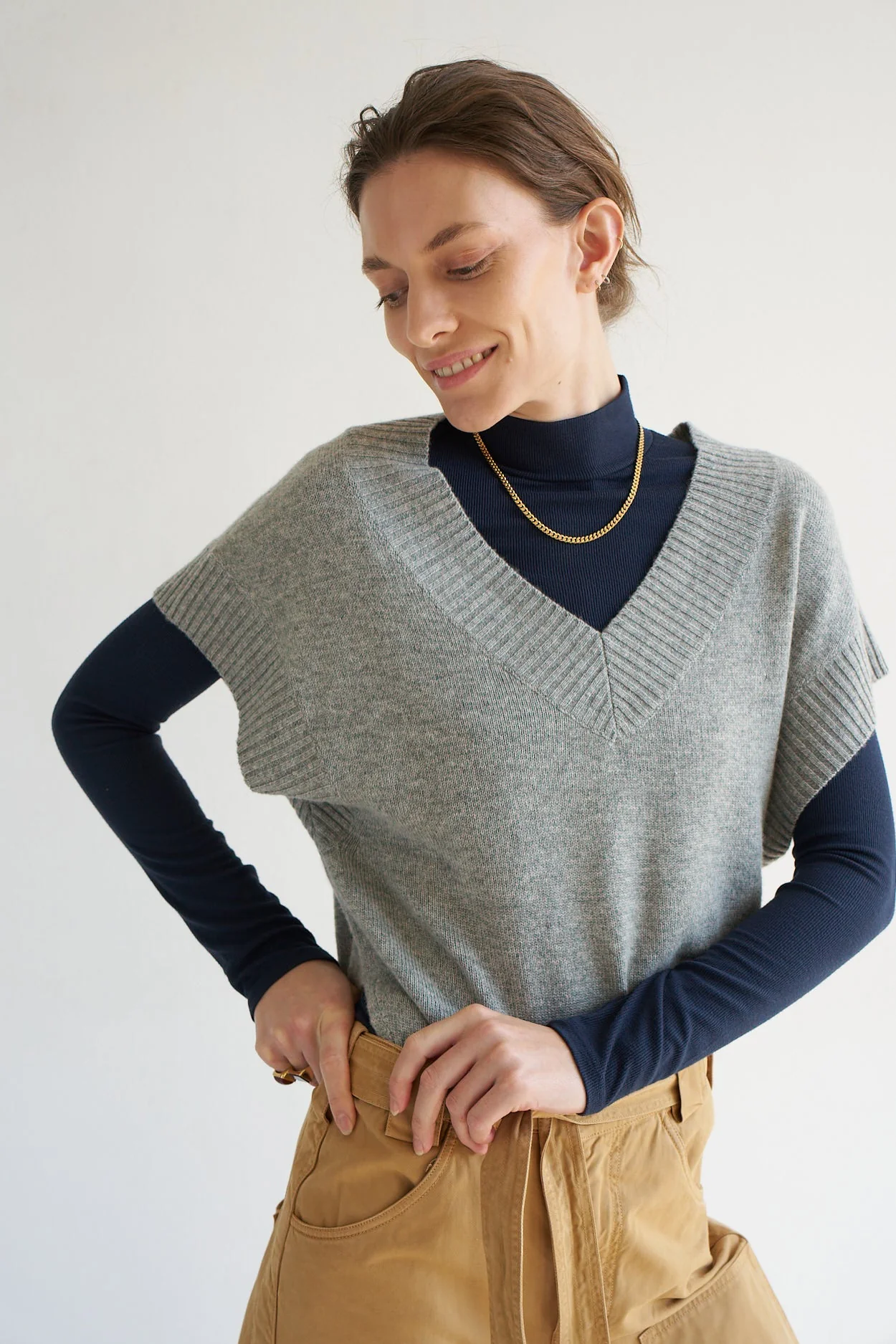 Jamie Haller - The Mock Neck in Navy - Image 14