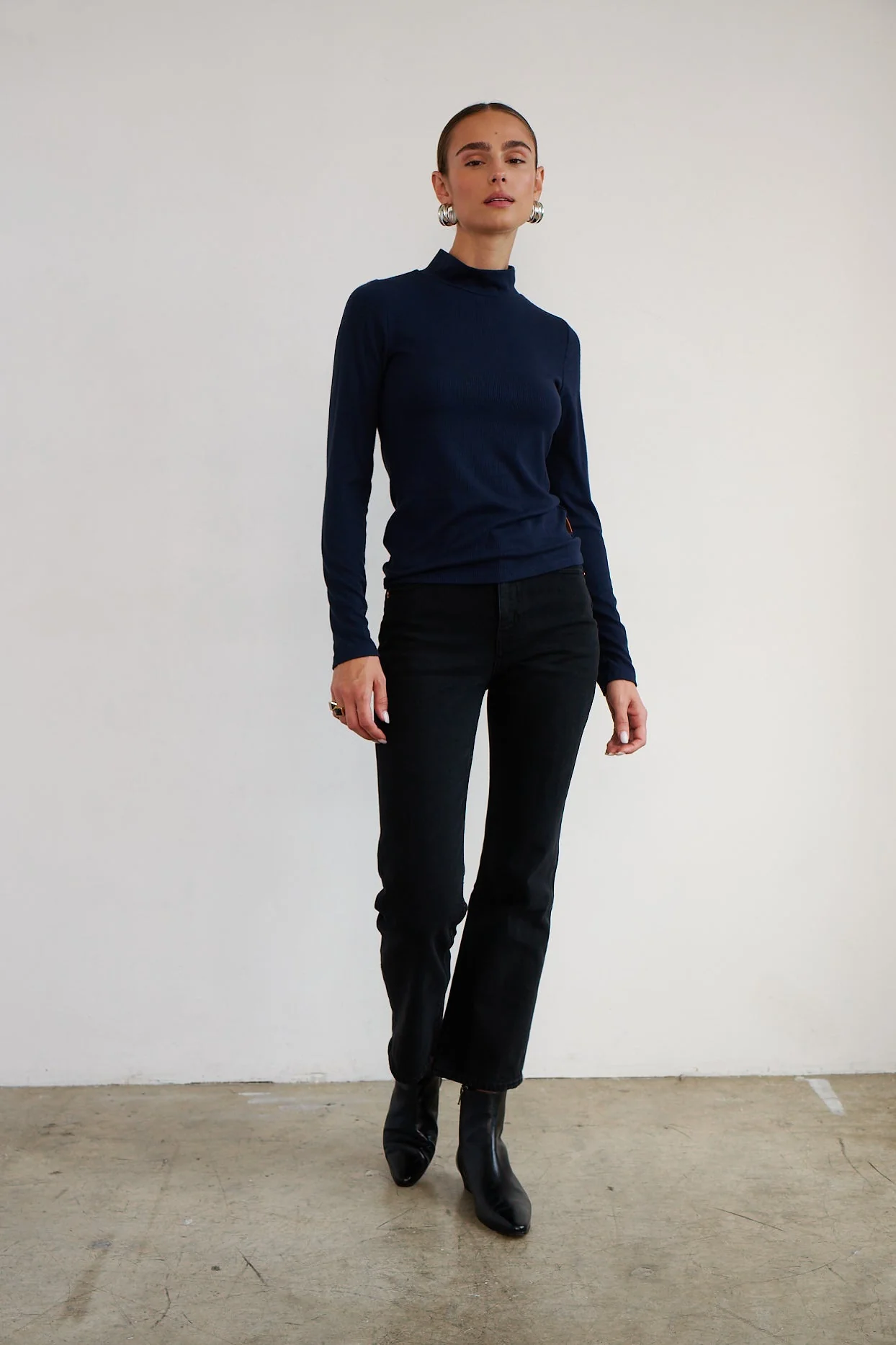 Jamie Haller - The Mock Neck in Navy - Image 18