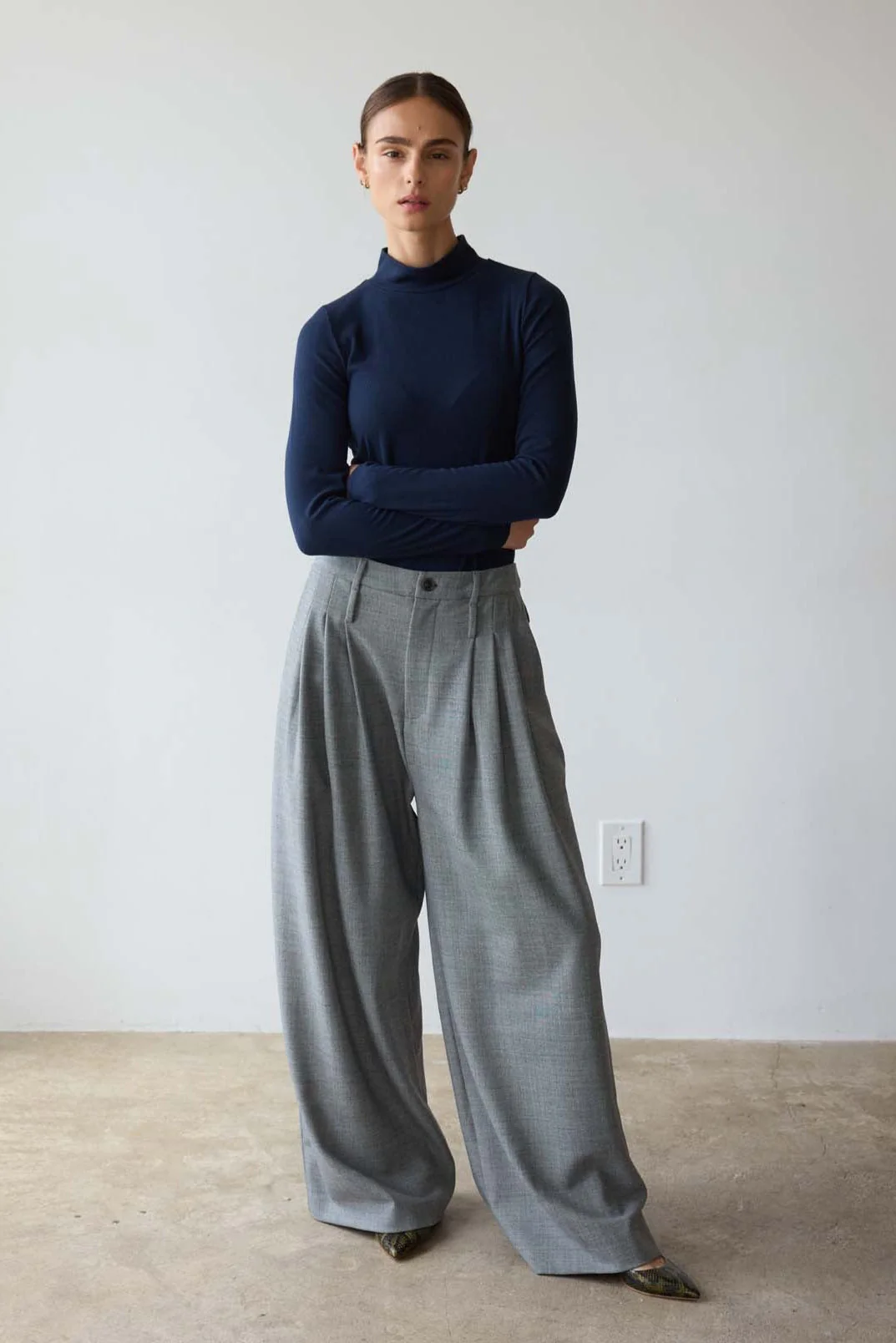 Jamie Haller - The Mock Neck in Navy - Image 9