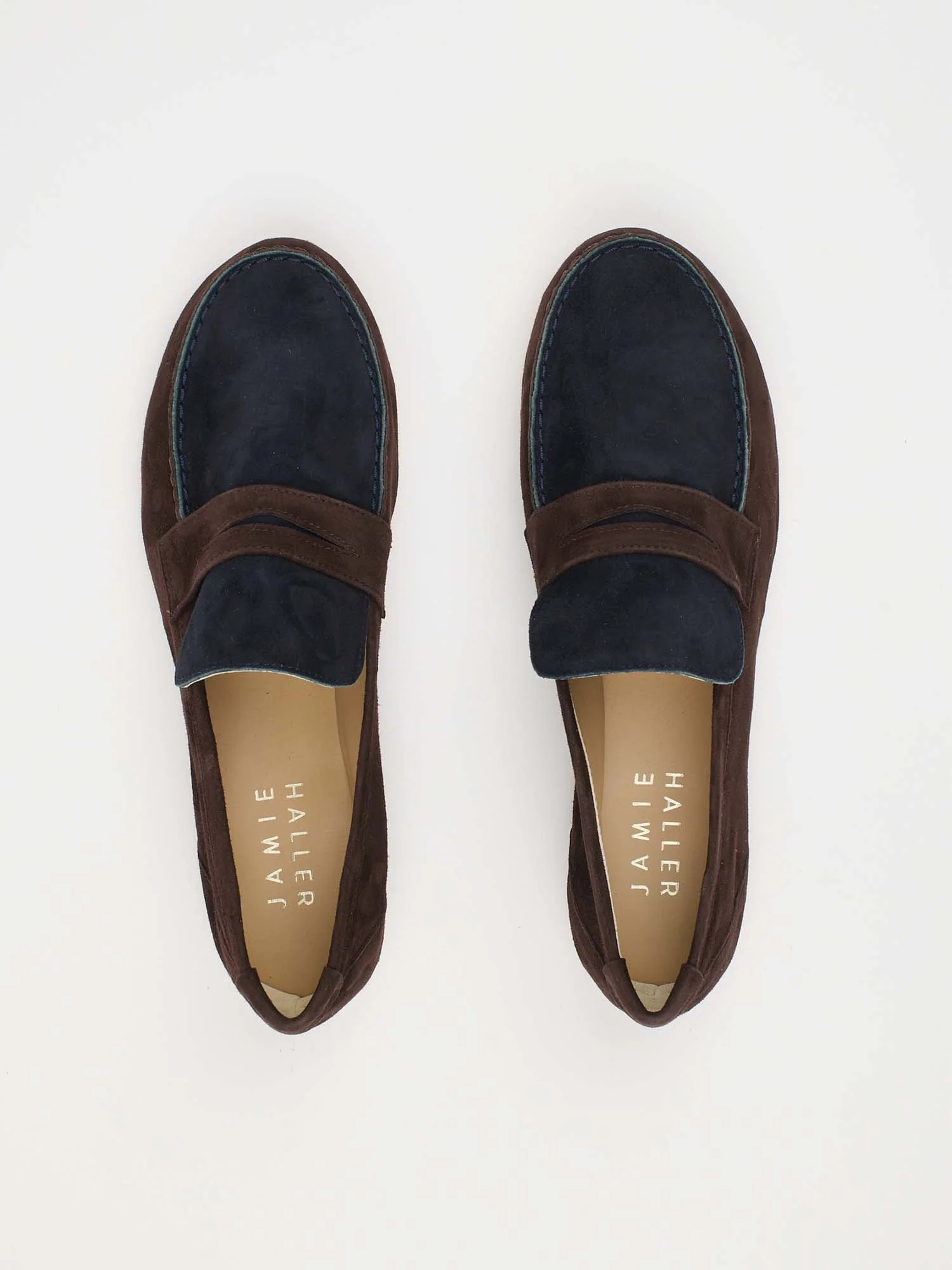 Jamie Haller - The Penny Loafer in Deep Espresso / Navy