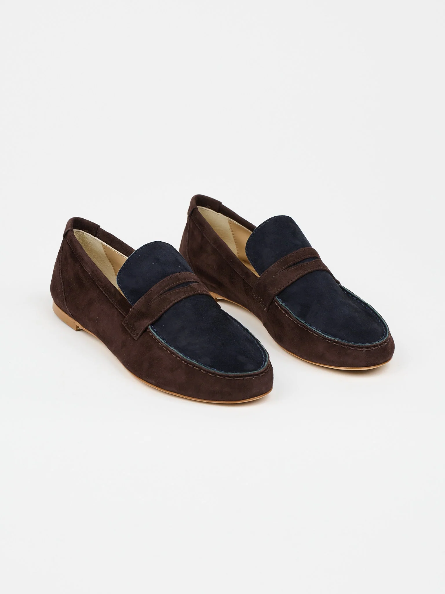 Jamie Haller - The Penny Loafer in Deep Espresso / Navy - Image 2