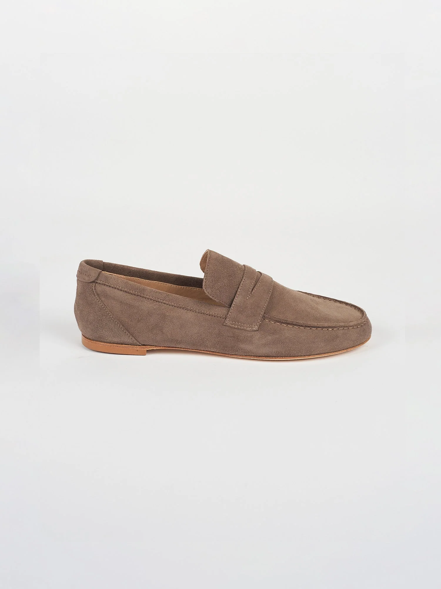 Jamie Haller - The Penny Loafer in Taupe Suede - Image 3