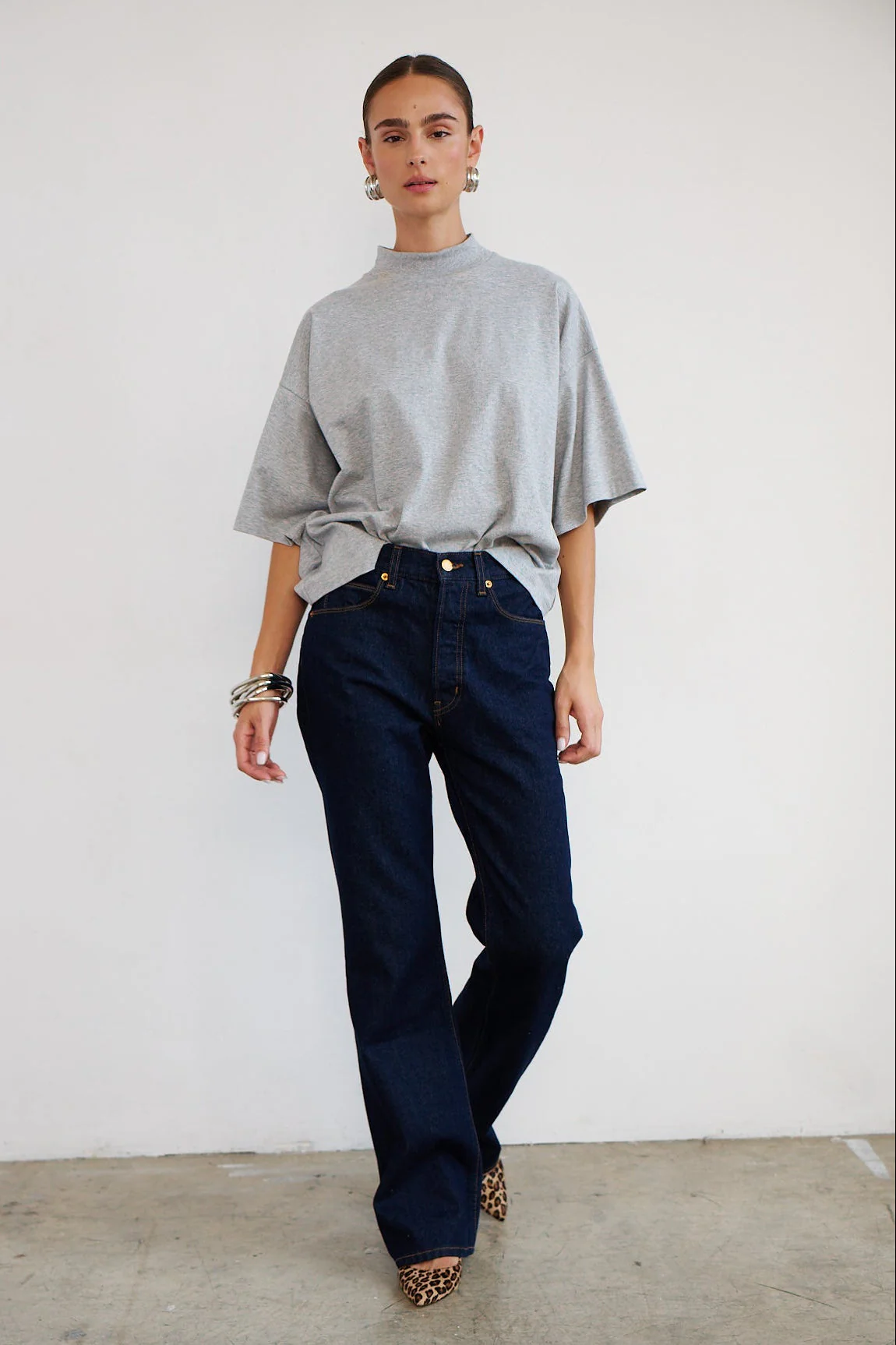 Jamie Haller - The Pitch Tee in Heather Grey - Image 10